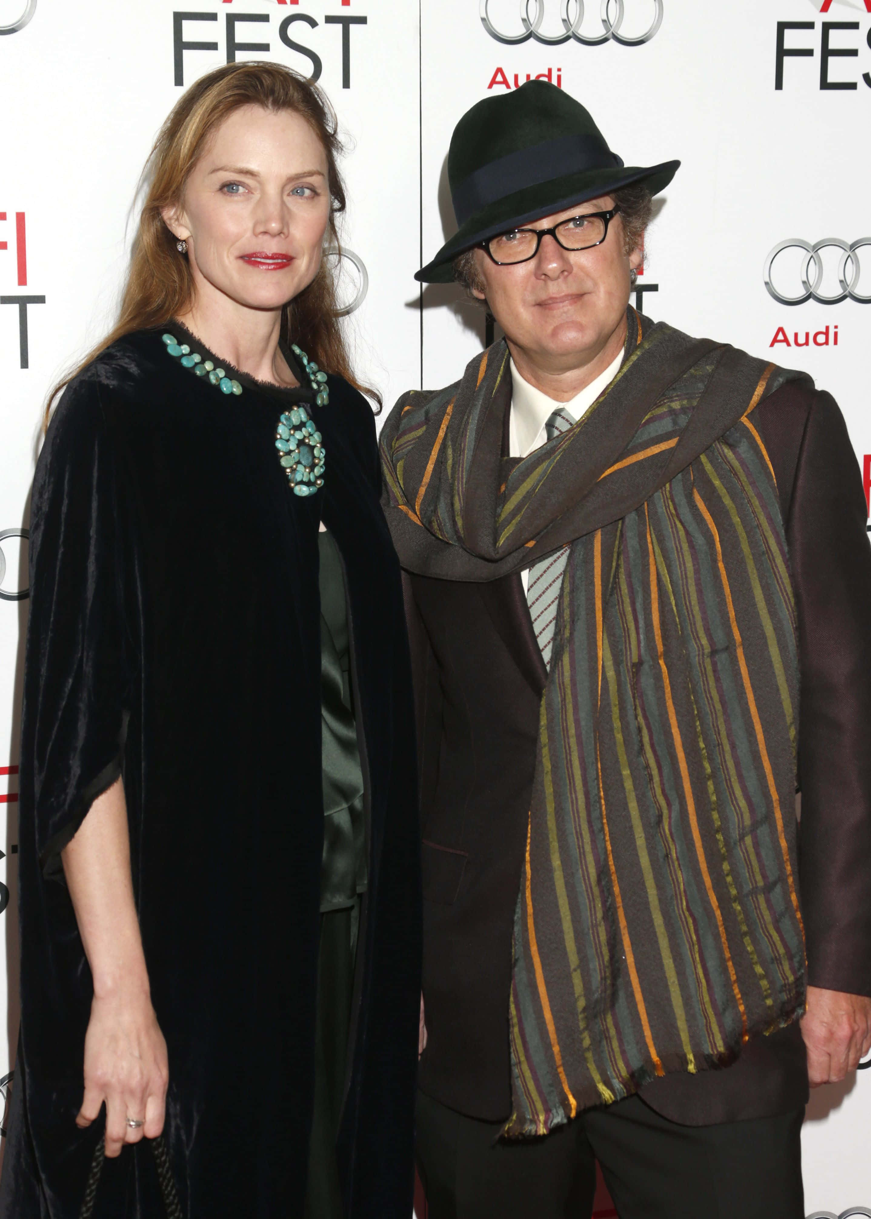 James Spader, film festival red carpet event, black velvet cape, 4K Phone Wallpaper