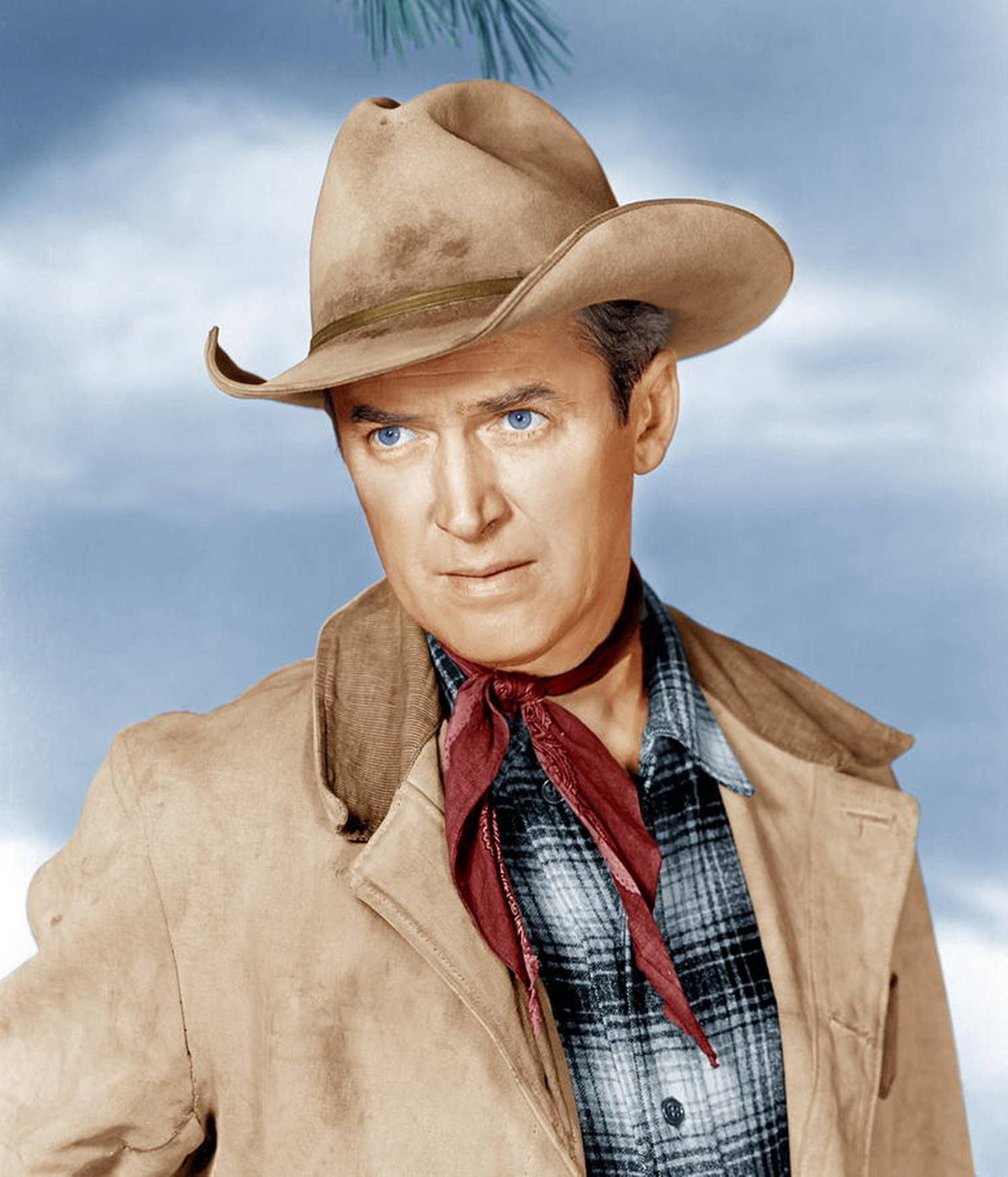 James Stewart, brown jacket, tan hat, HD Phone Wallpaper