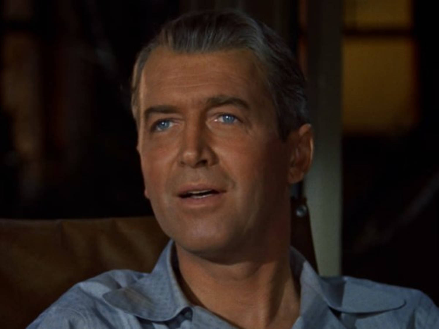 James Stewart, blue shirt, blue eyes, HD Desktop Wallpaper