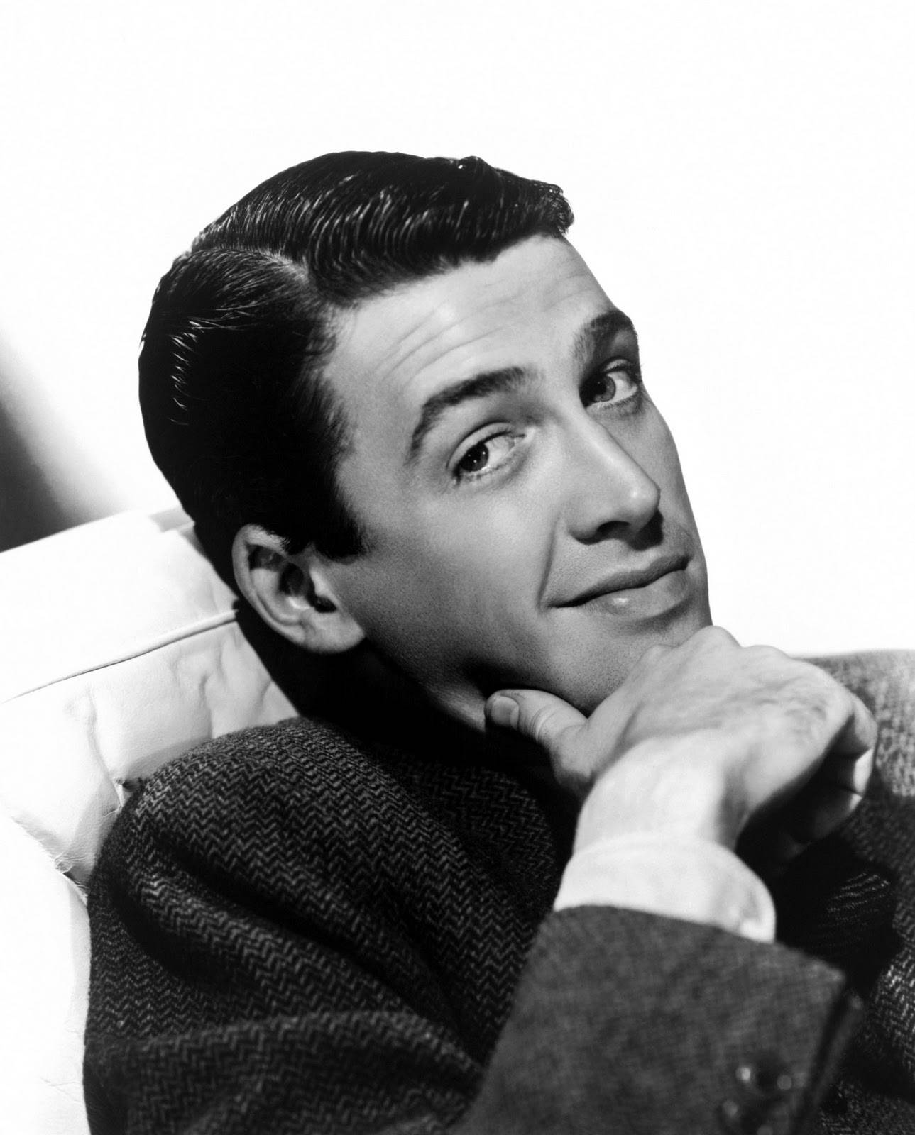 James Stewart, black and white portrait, slicked hair, HD Phone Wallpaper