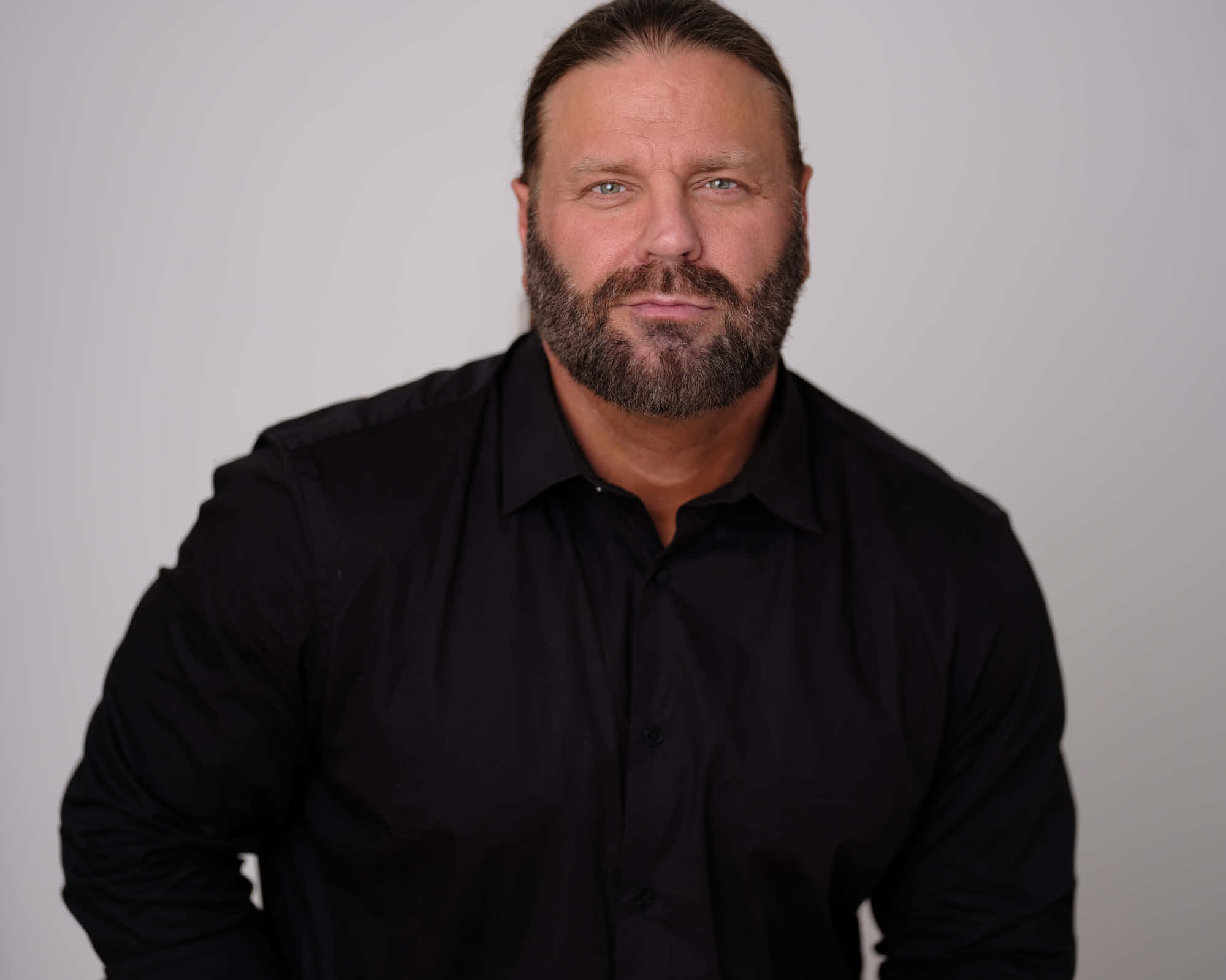 James Storm, black button-down shirt, muscular man, Full HD Desktop Wallpaper