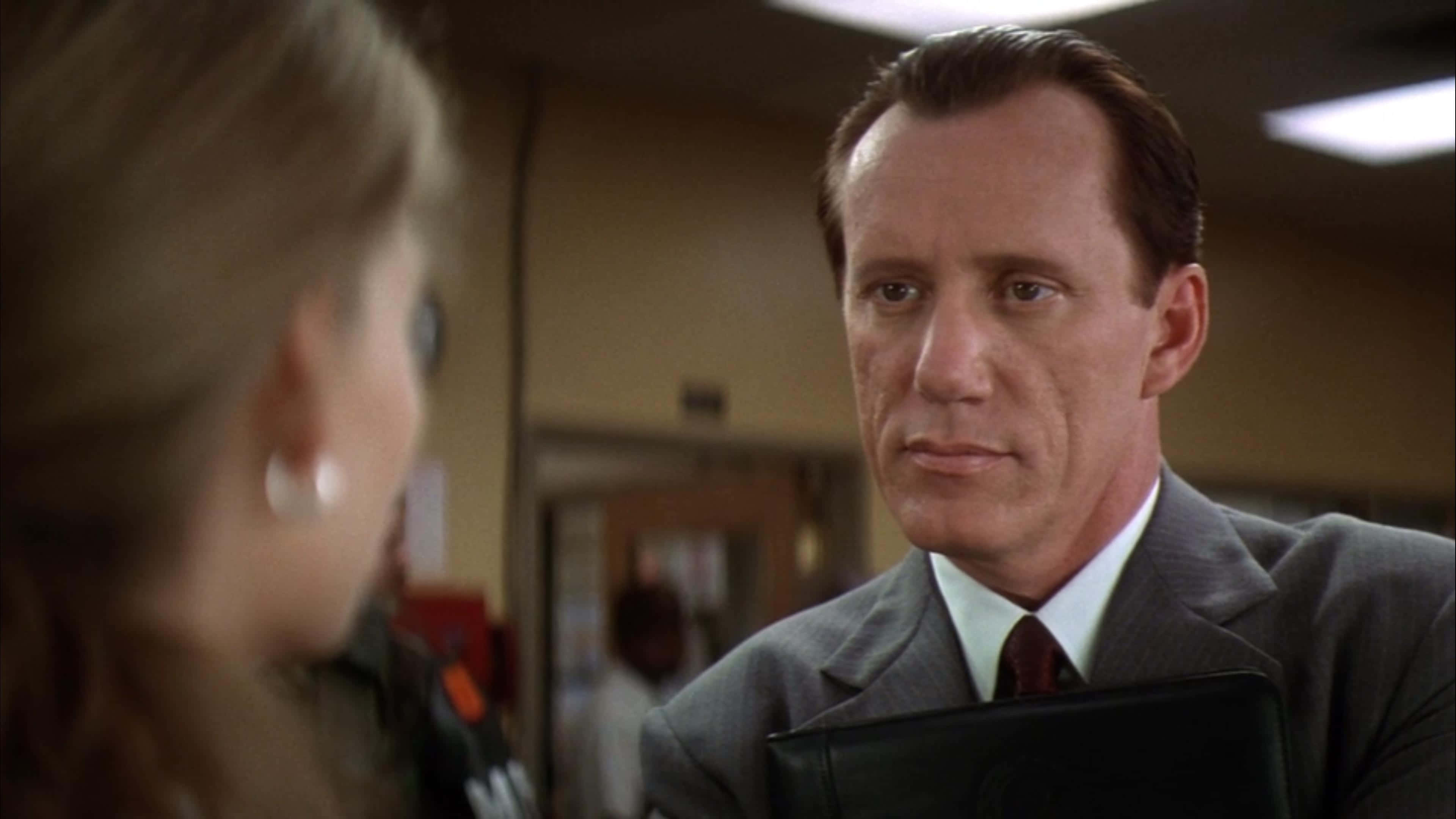 James Woods, gray suit, black folder, 4K Desktop Wallpaper
