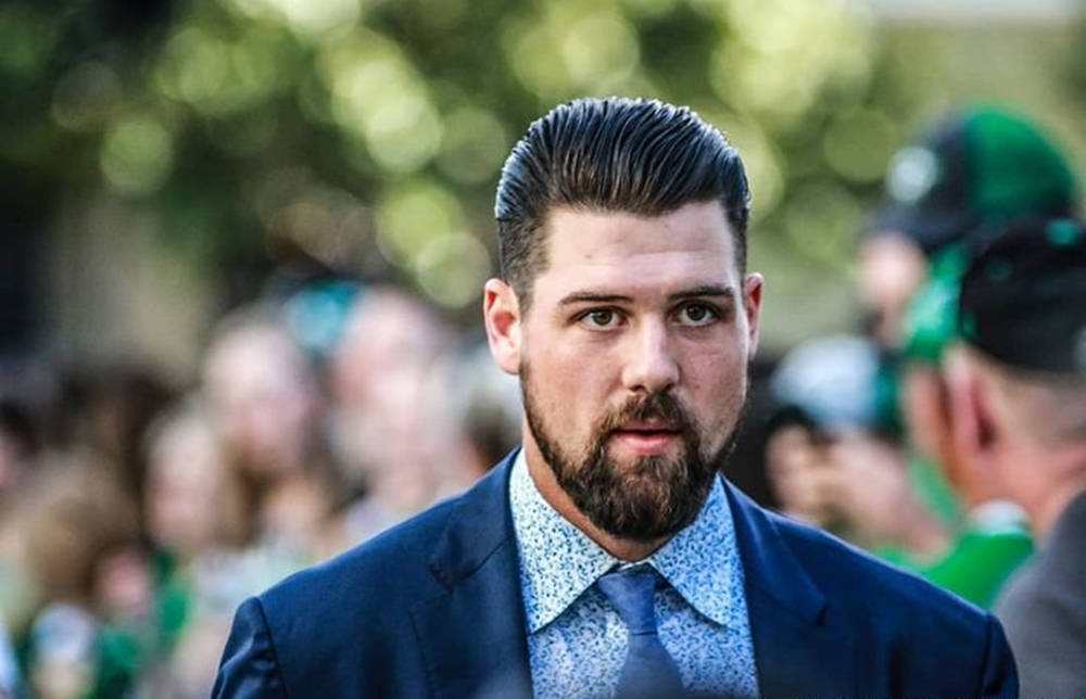 Jamie Benn, NHL player, blue suit, SD Desktop Wallpaper