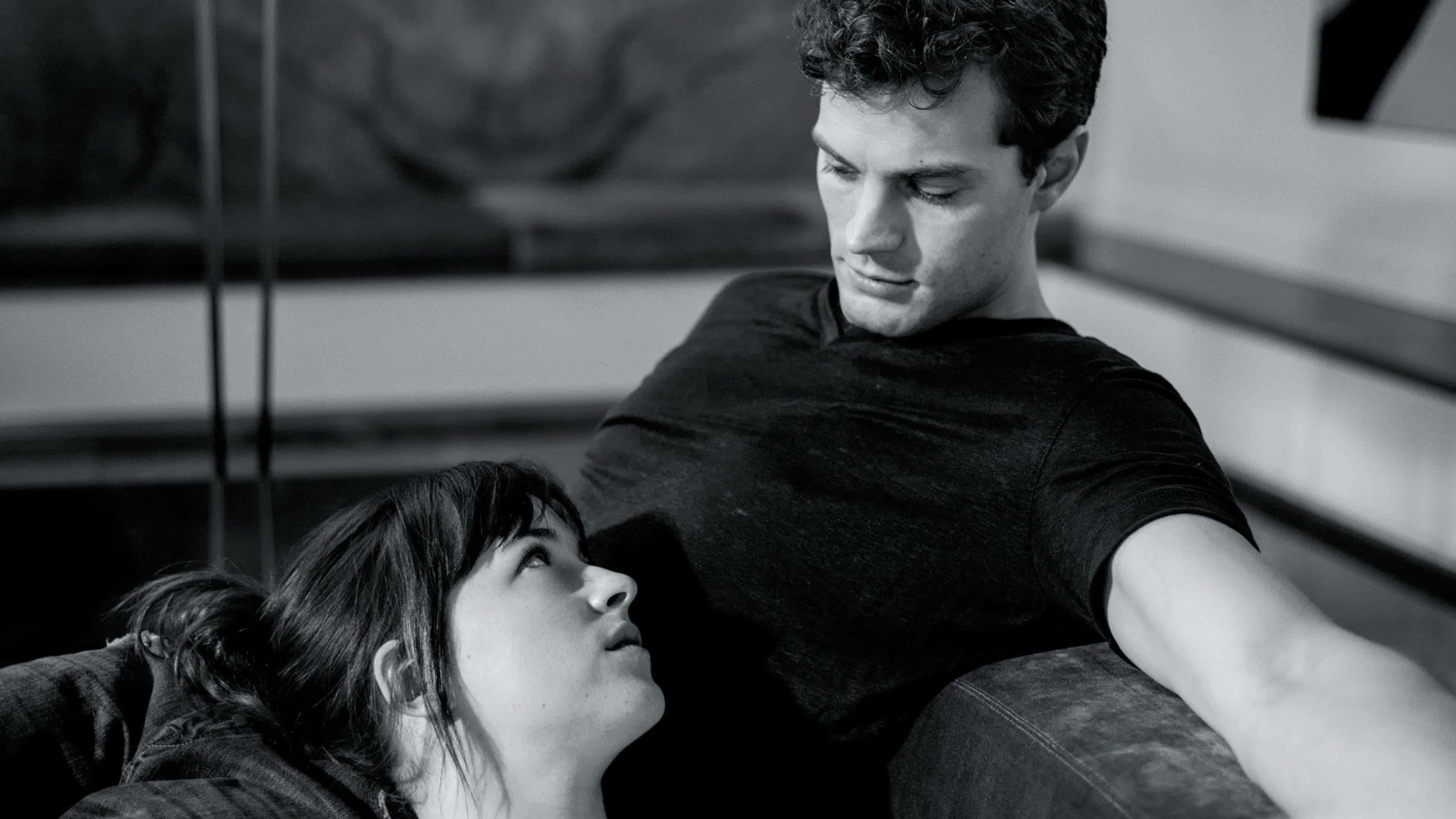 Jamie Dornan, black and white, intimate portrait, 4K Desktop Wallpaper