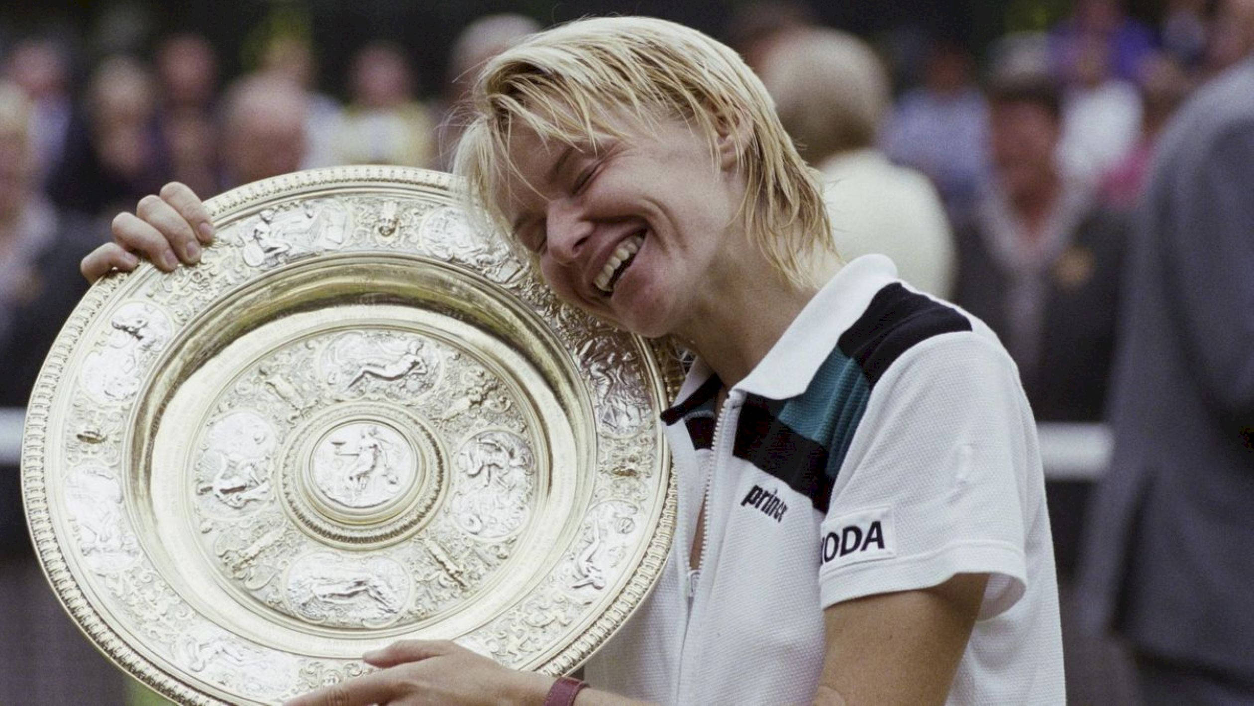 Jana Novotna, silver trophy, tennis player, Full HD Desktop Wallpaper