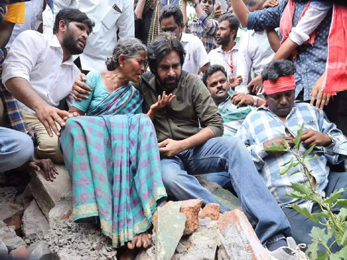 Janasena Party, teal sari, rubble, SD Desktop Wallpaper