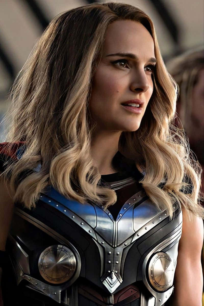 Jane Foster, female Thor, wavy blonde hair, SD Phone Wallpaper