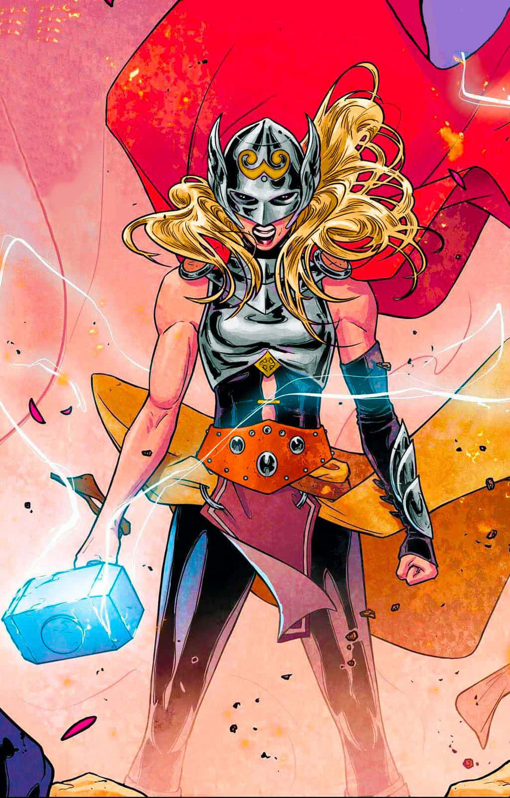 Jane Foster, female Thor, glowing hammer, HD Phone Wallpaper