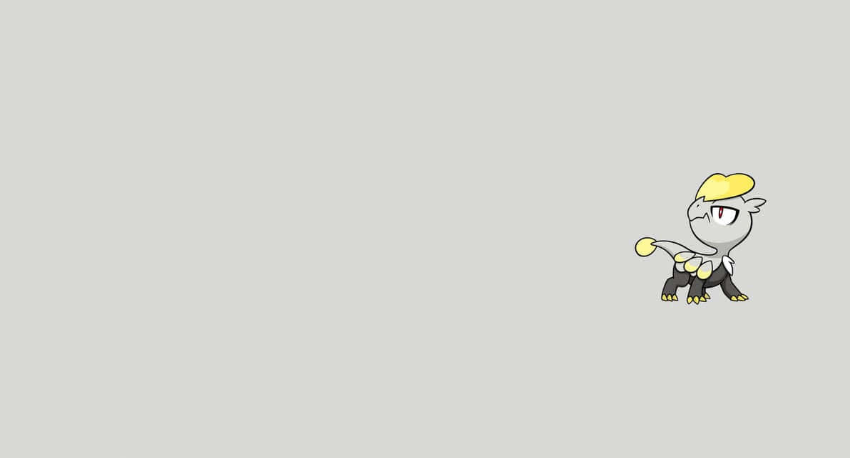 Jangmo-o, gray fur, yellow tufted ears, SD Desktop Wallpaper