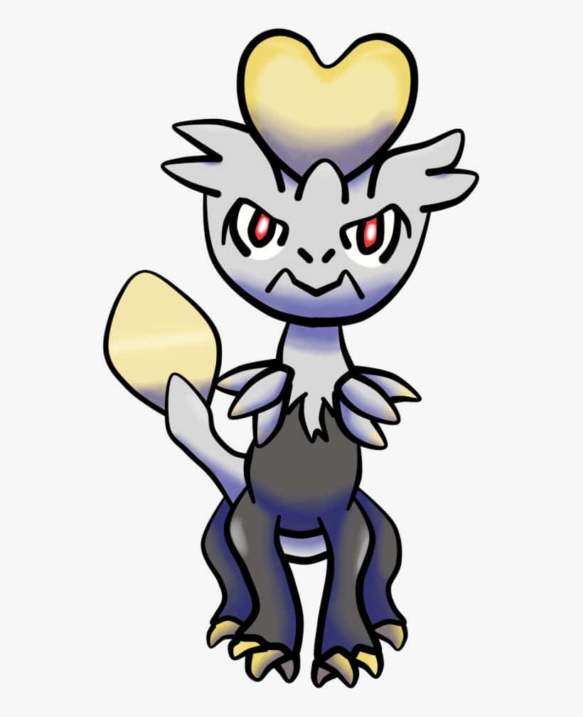 Jangmo-o, heart-shaped head, red eyes, SD Phone Wallpaper
