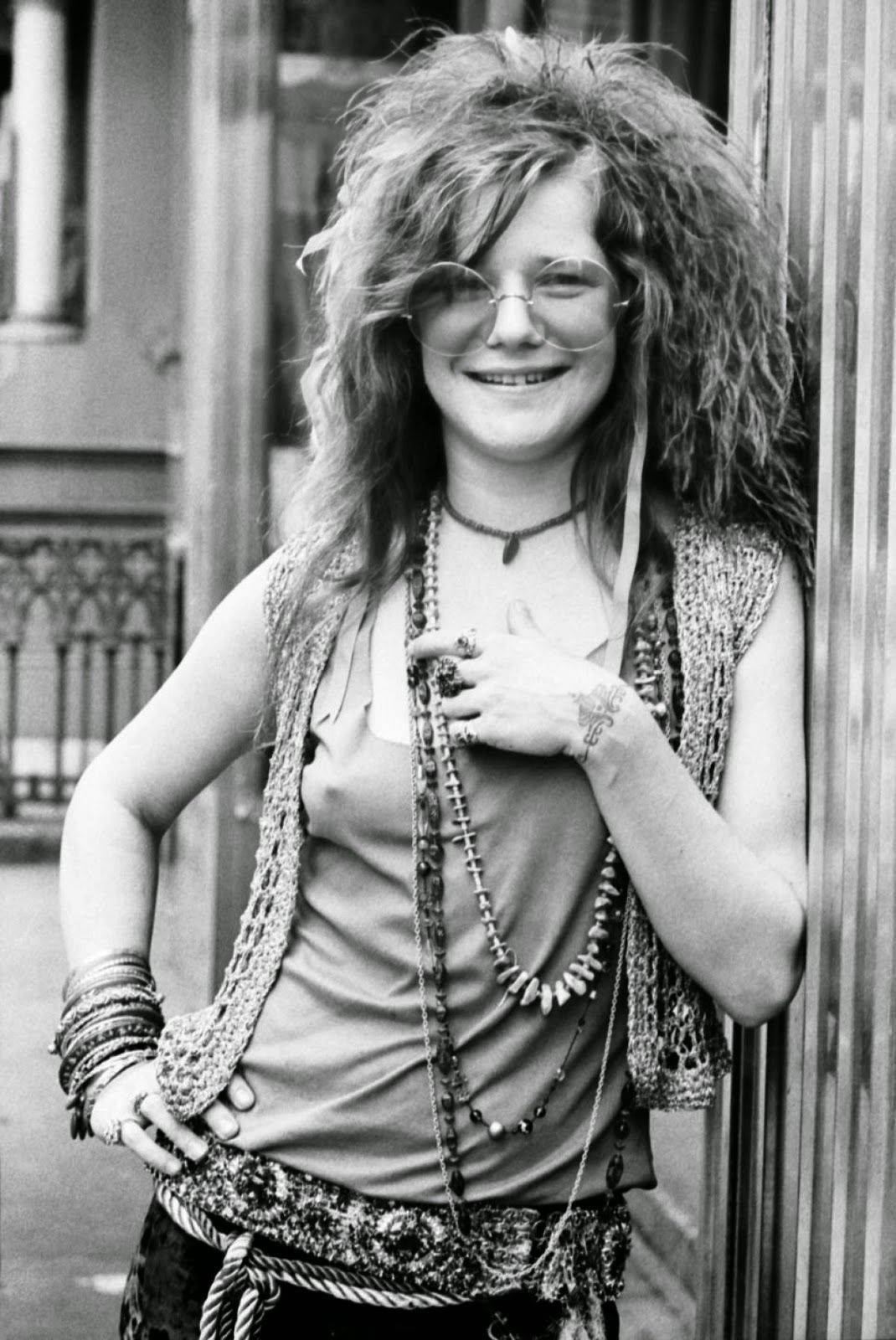 Janis Joplin, punk attire, wild curly hair, HD Phone Wallpaper