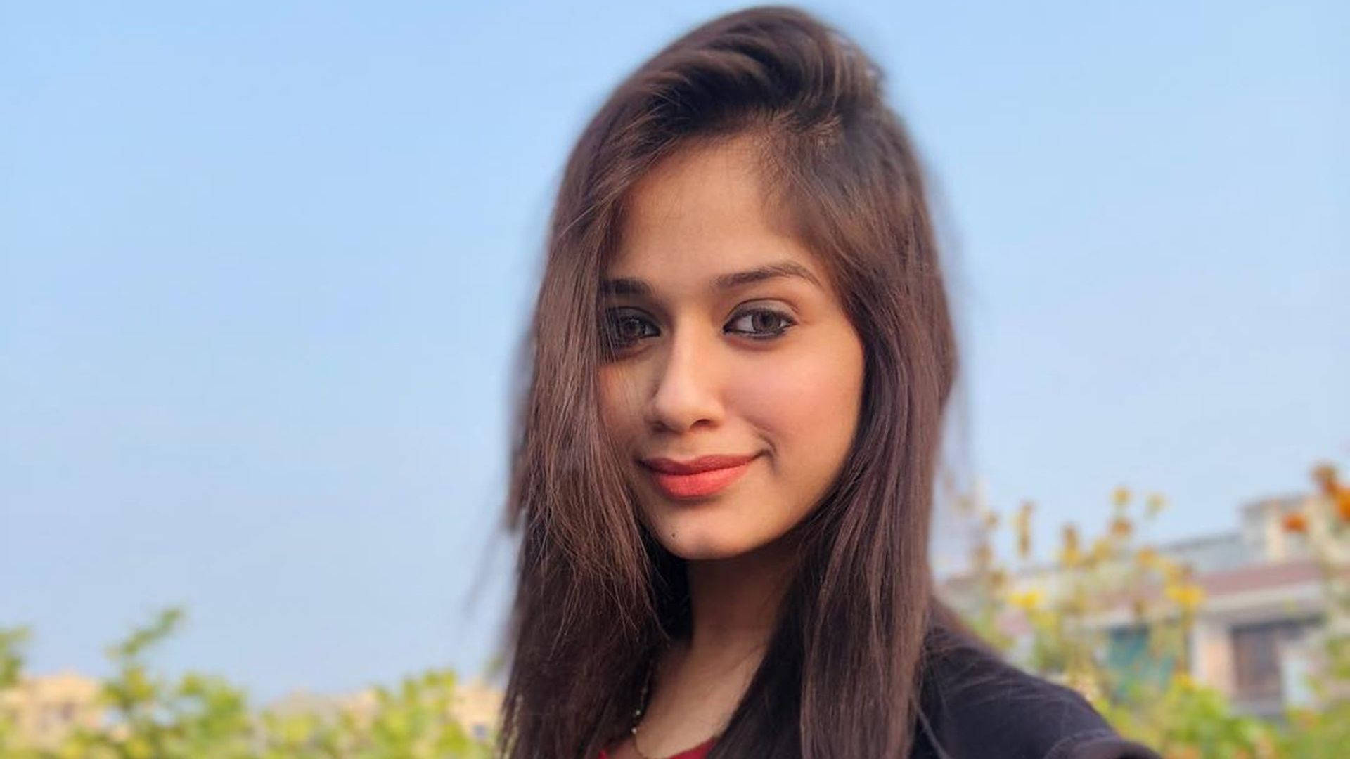 Jannat Zubair, Indian actress, traditional Indian attire, Full HD Desktop Wallpaper