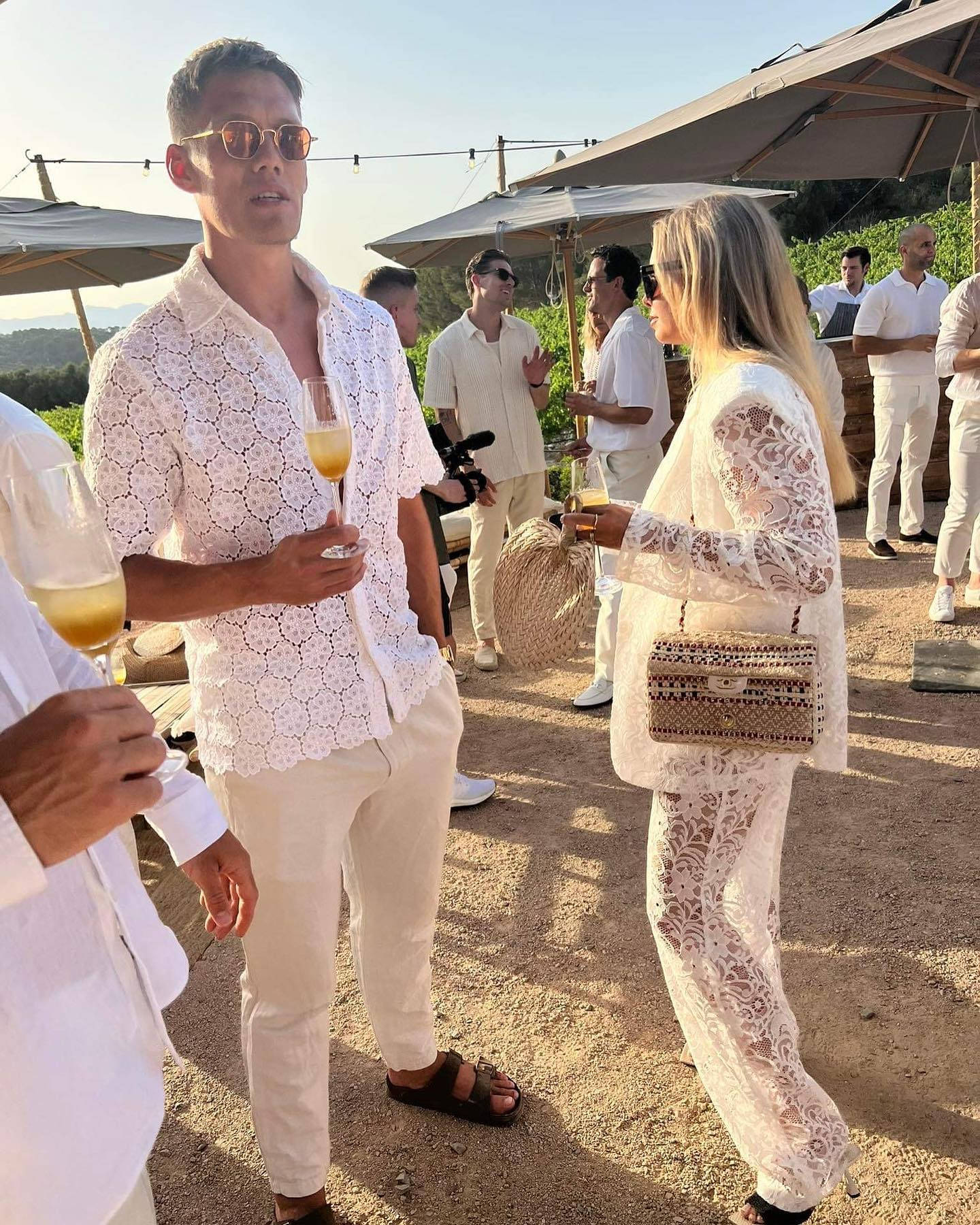 Jannik Vestergaard, white lace, linen, HD Phone Wallpaper