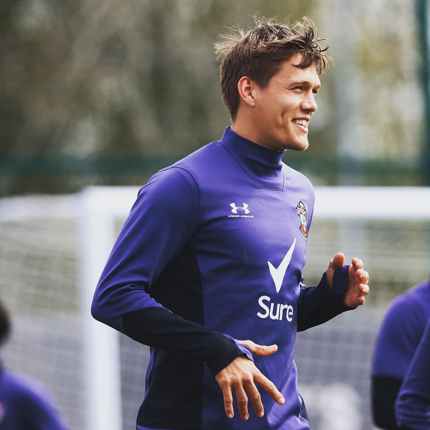 Jannik Vestergaard, purple training kit, sunny outdoor practice session, HD Desktop Wallpaper