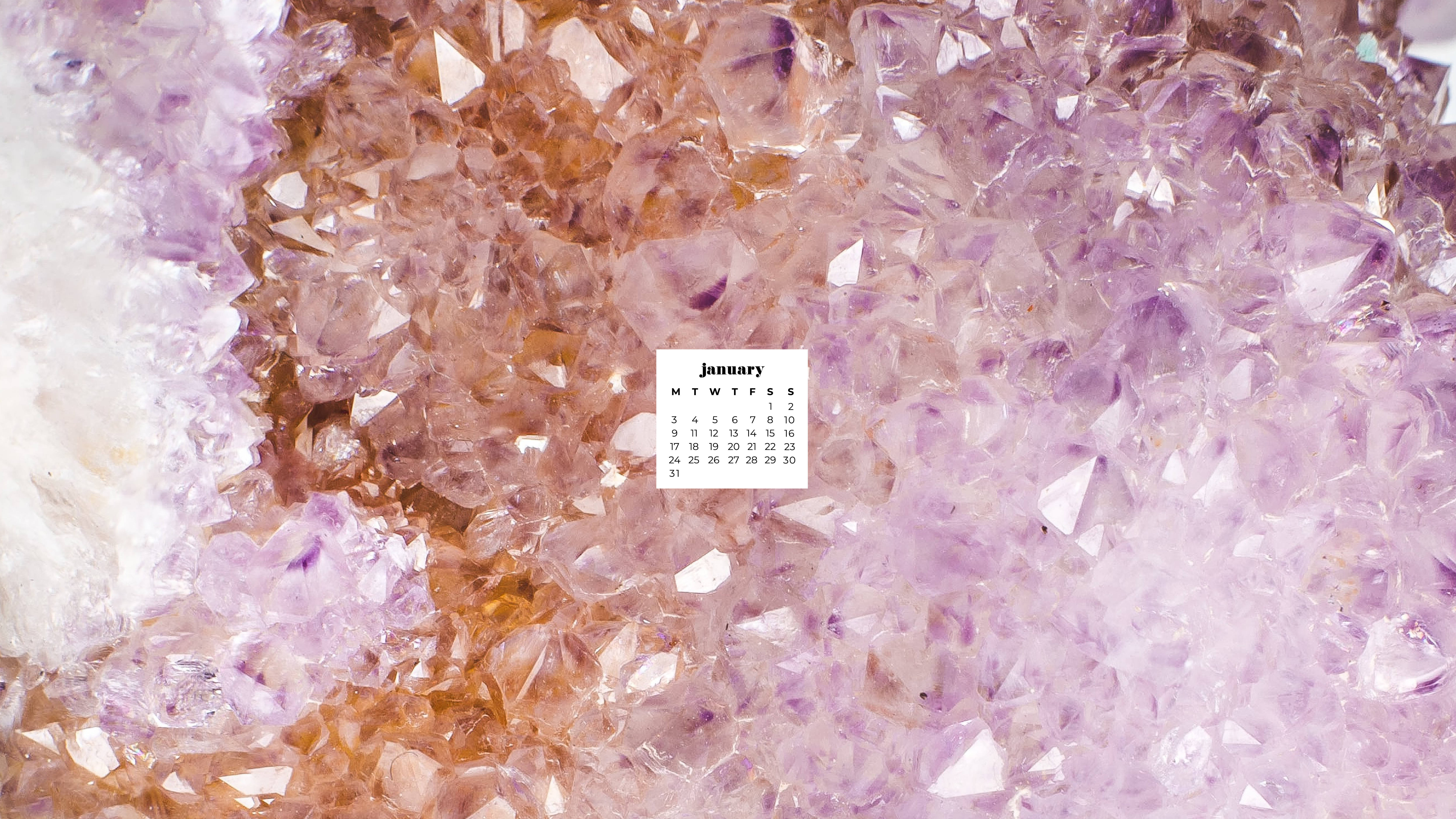 amethyst, citrine, crystal clusters, 5K Desktop Wallpaper