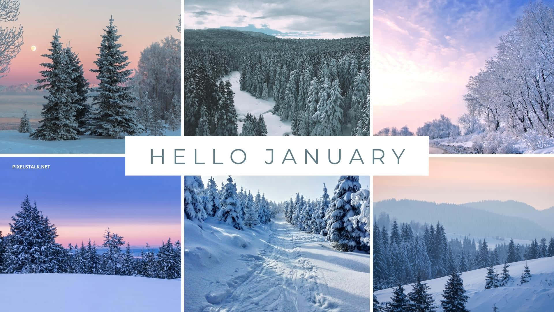 Hello January, 1920, snow, Full HD Desktop Wallpaper