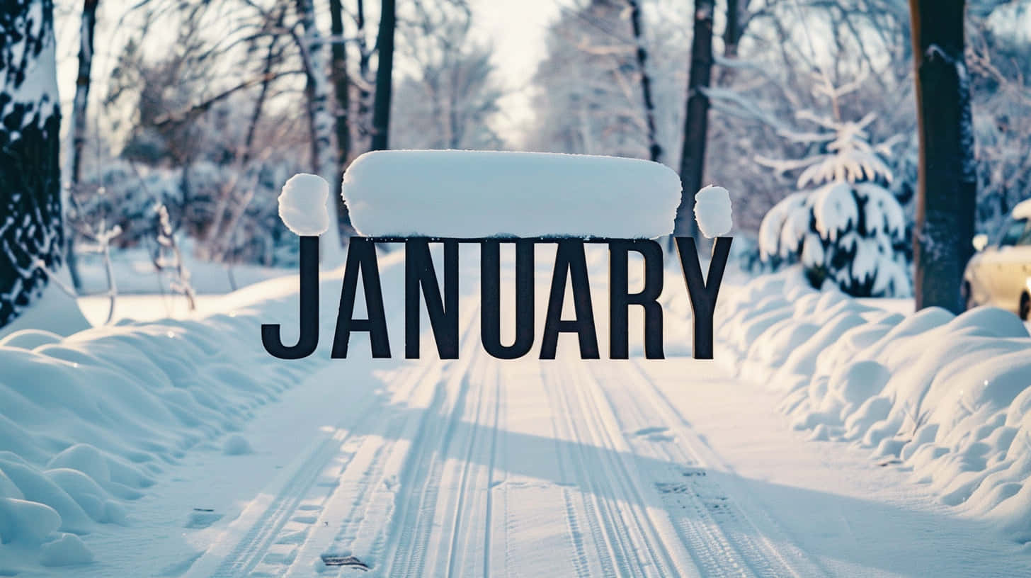 January, snowy road, snowdrifts, HD Desktop Wallpaper