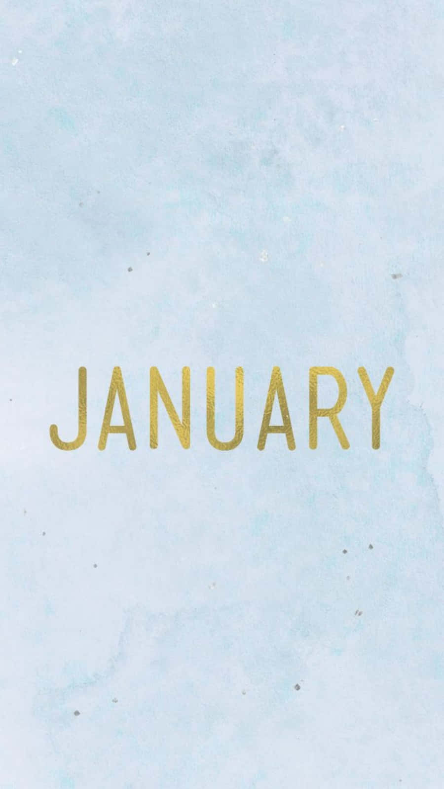 January, pastel blue, gold foil, HD Phone Wallpaper