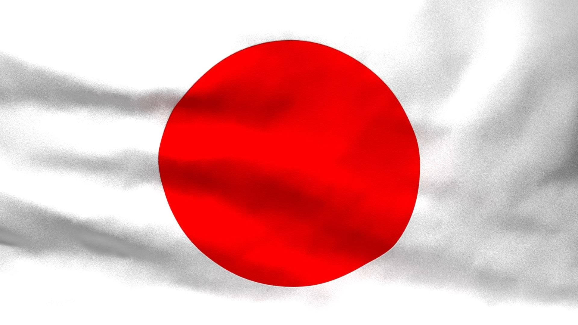 Japan flag, red circle, white fabric, Full HD Desktop Wallpaper