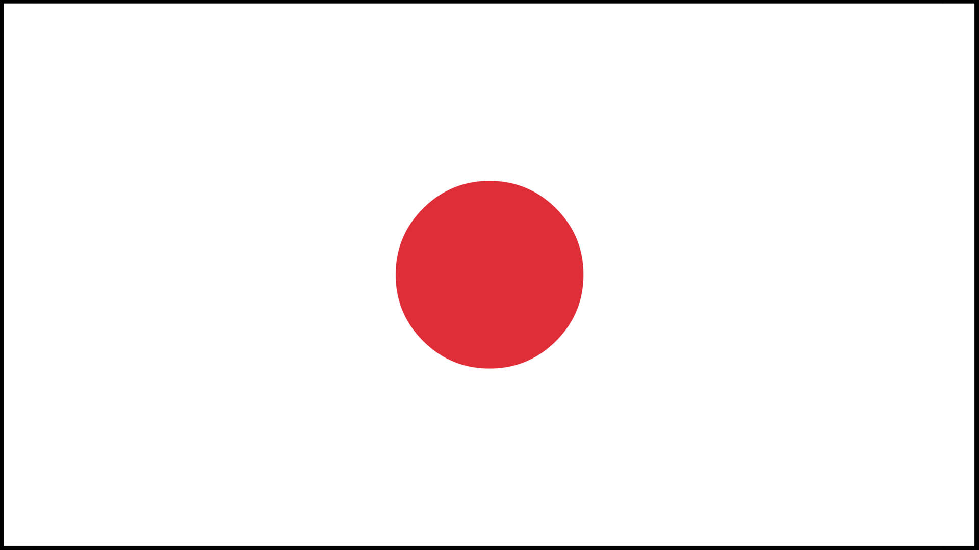 Japan flag, red circle, white background, Full HD Desktop Wallpaper