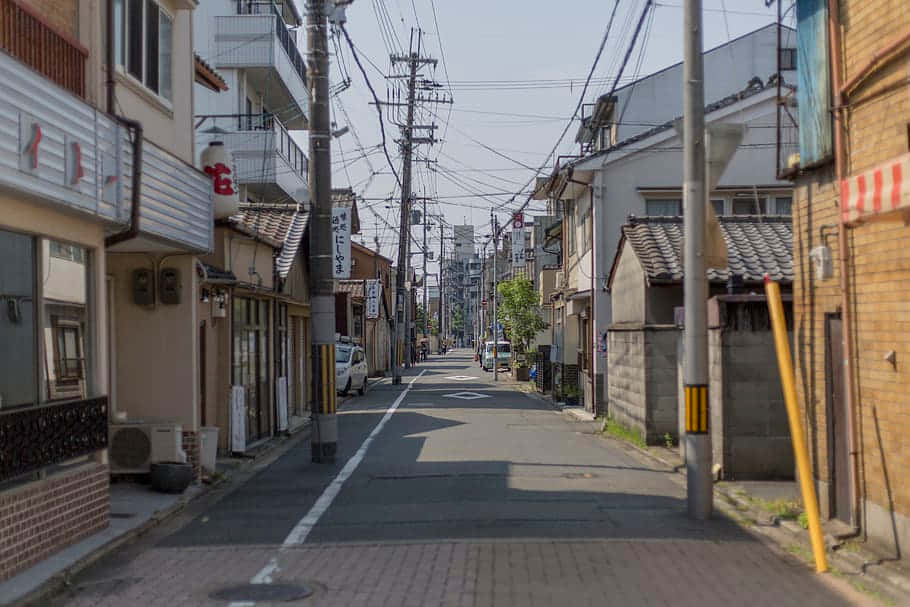 Japan, traditional buildings, modern buildings, SD Desktop Wallpaper