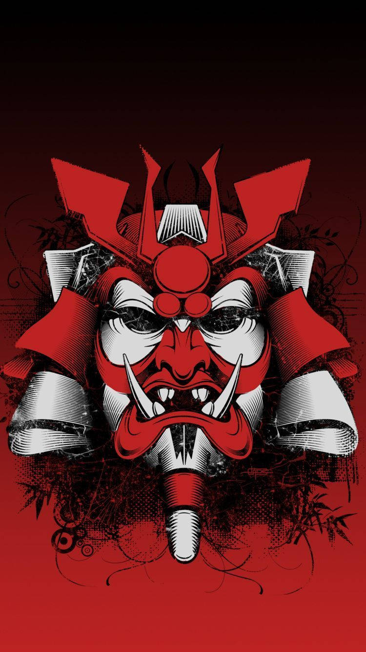 Japanese Samurai, red, white, HD Phone Wallpaper
