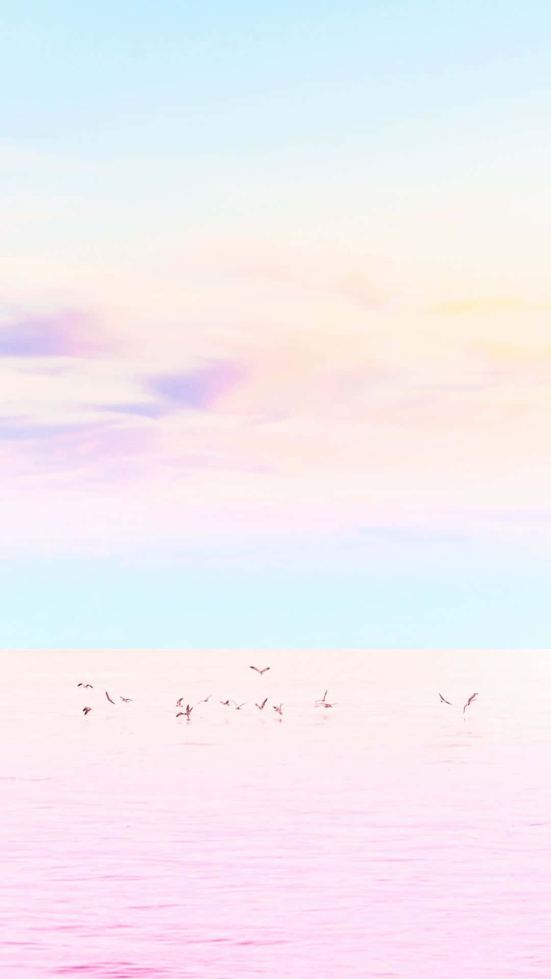 kawaii pastel, pastel pink, pastel blue, Full HD Phone Wallpaper