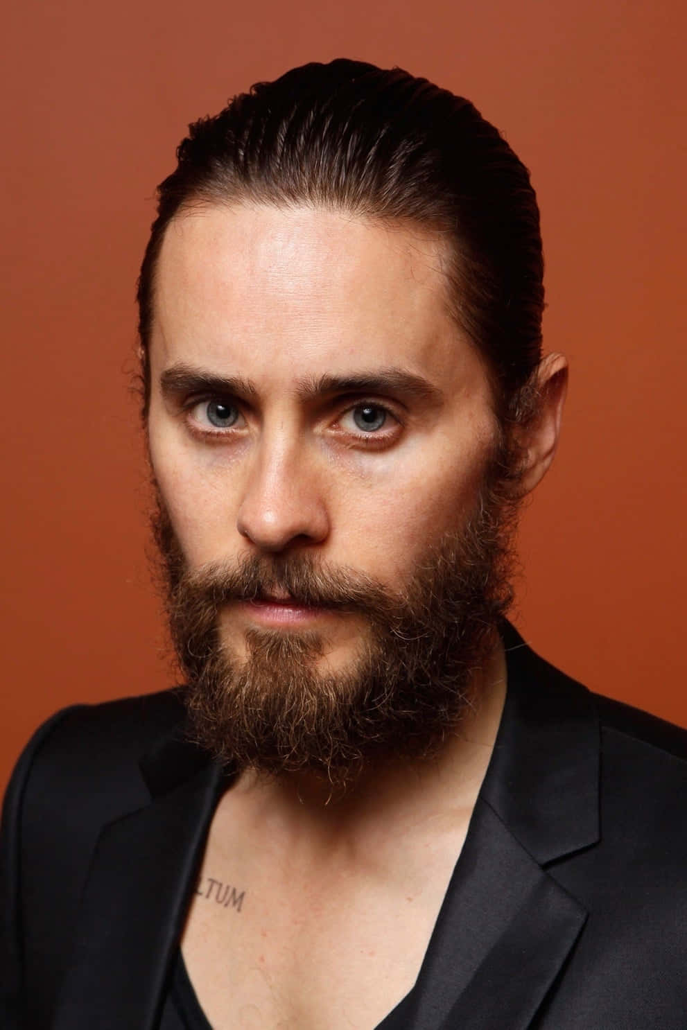 Jared Leto, full beard, intense blue eyes, HD Phone Wallpaper