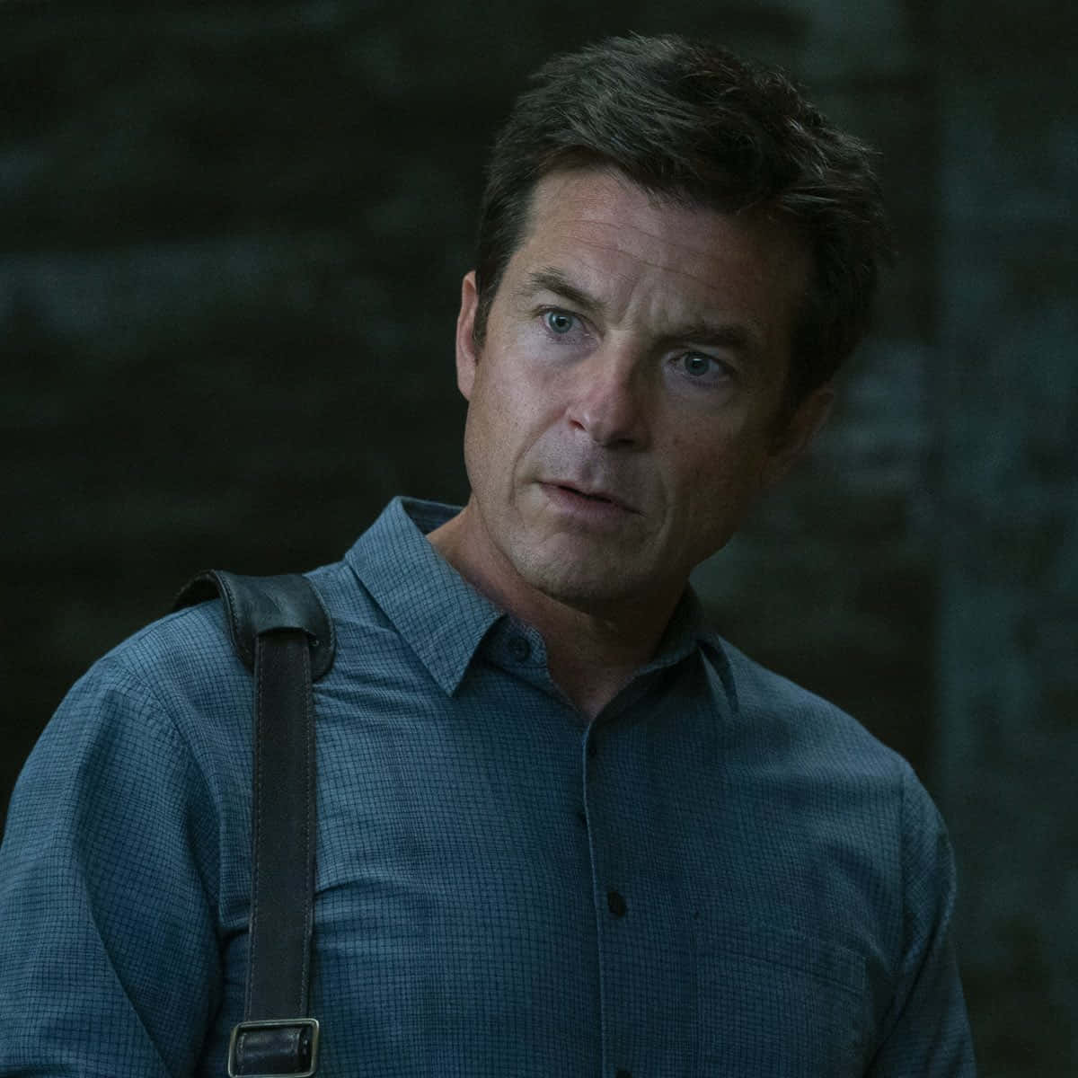 Jason Bateman, blue checkered shirt, leather strap, SD Desktop Wallpaper