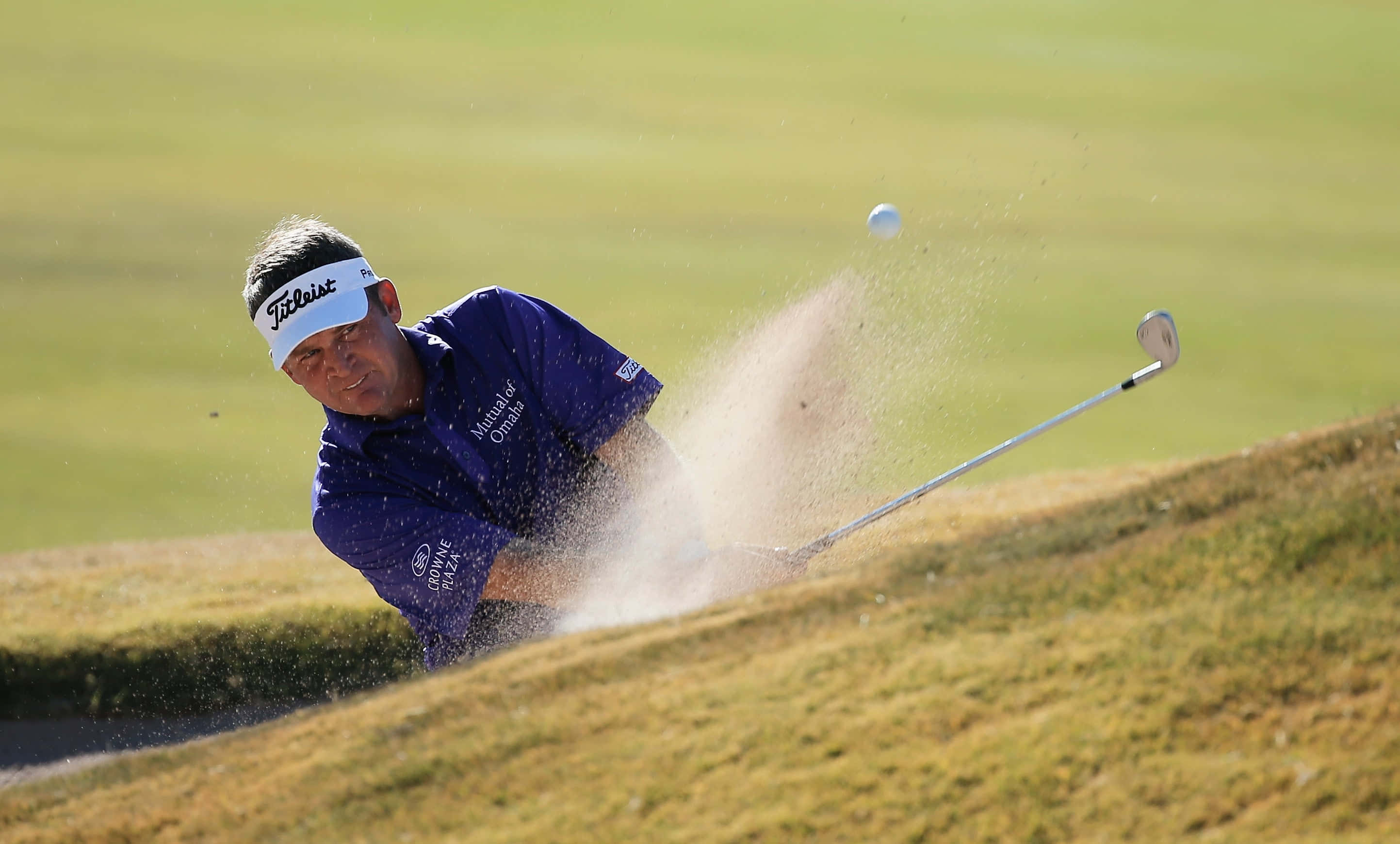 Jason Bohn, wedge, sand trap, 2K Desktop Wallpaper