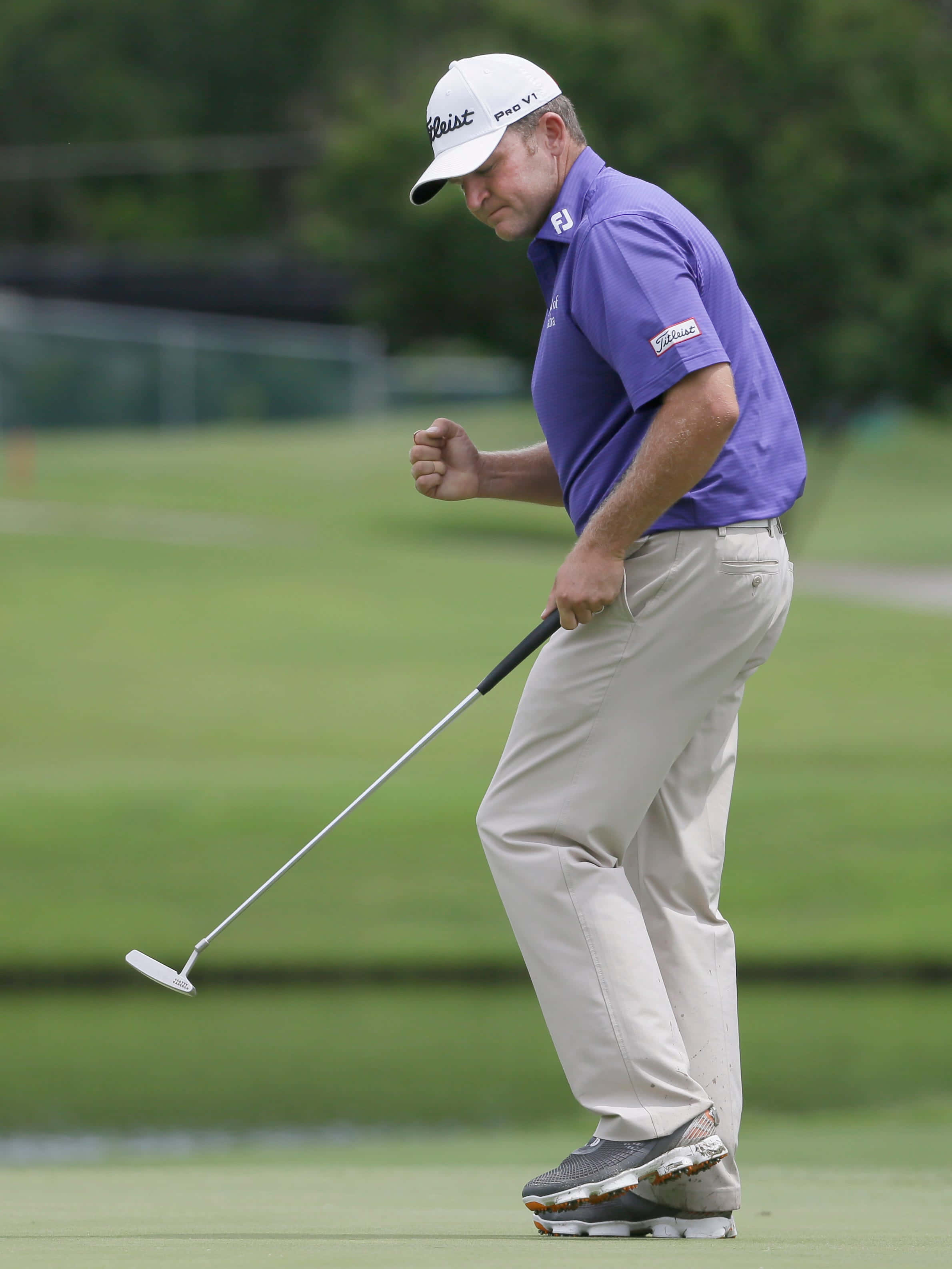 Jason Bohn, purple shirt, white cap, 2K Phone Wallpaper