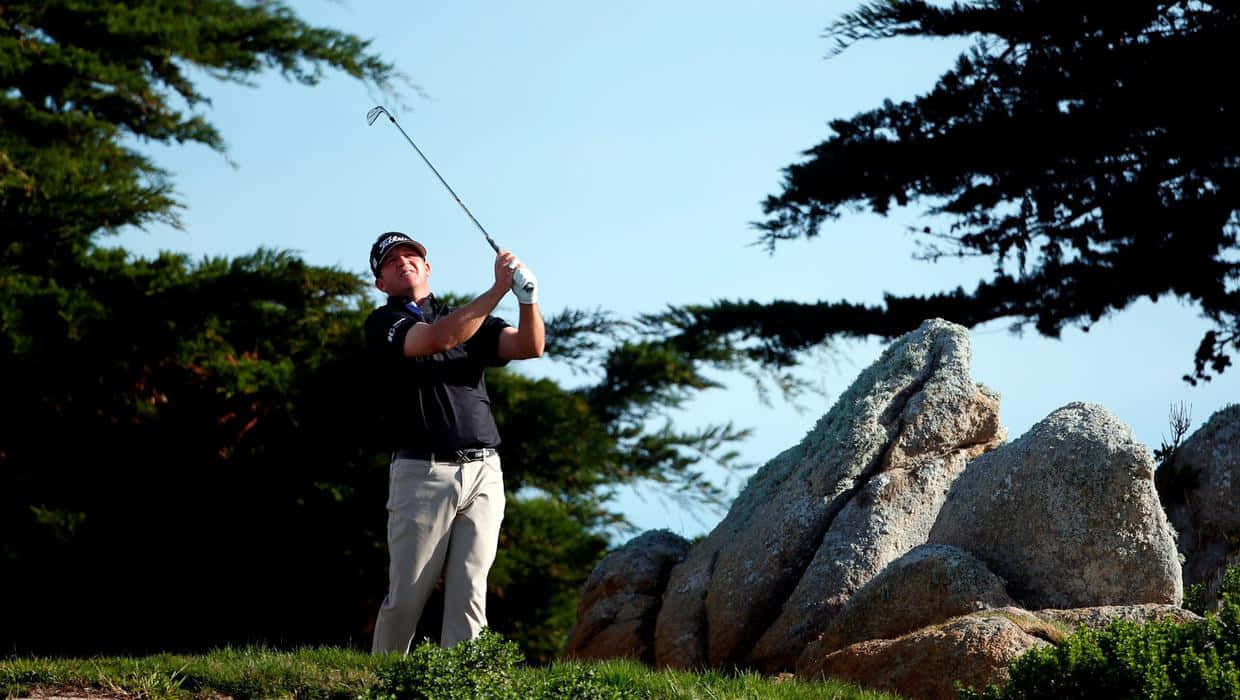 Jason Bohn, golfer, sunlit course, SD Desktop Wallpaper