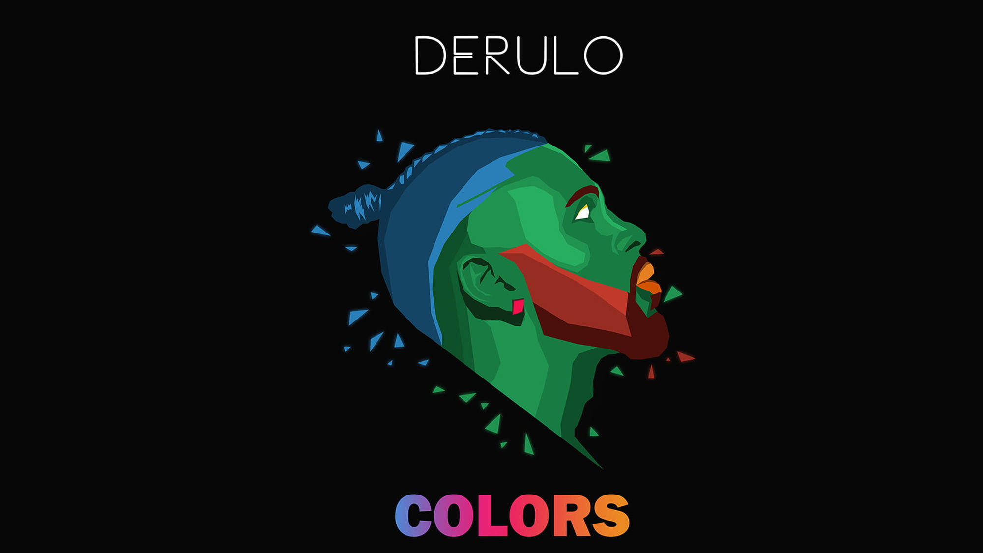 Jason Derulo, green, blue, Full HD Desktop Wallpaper
