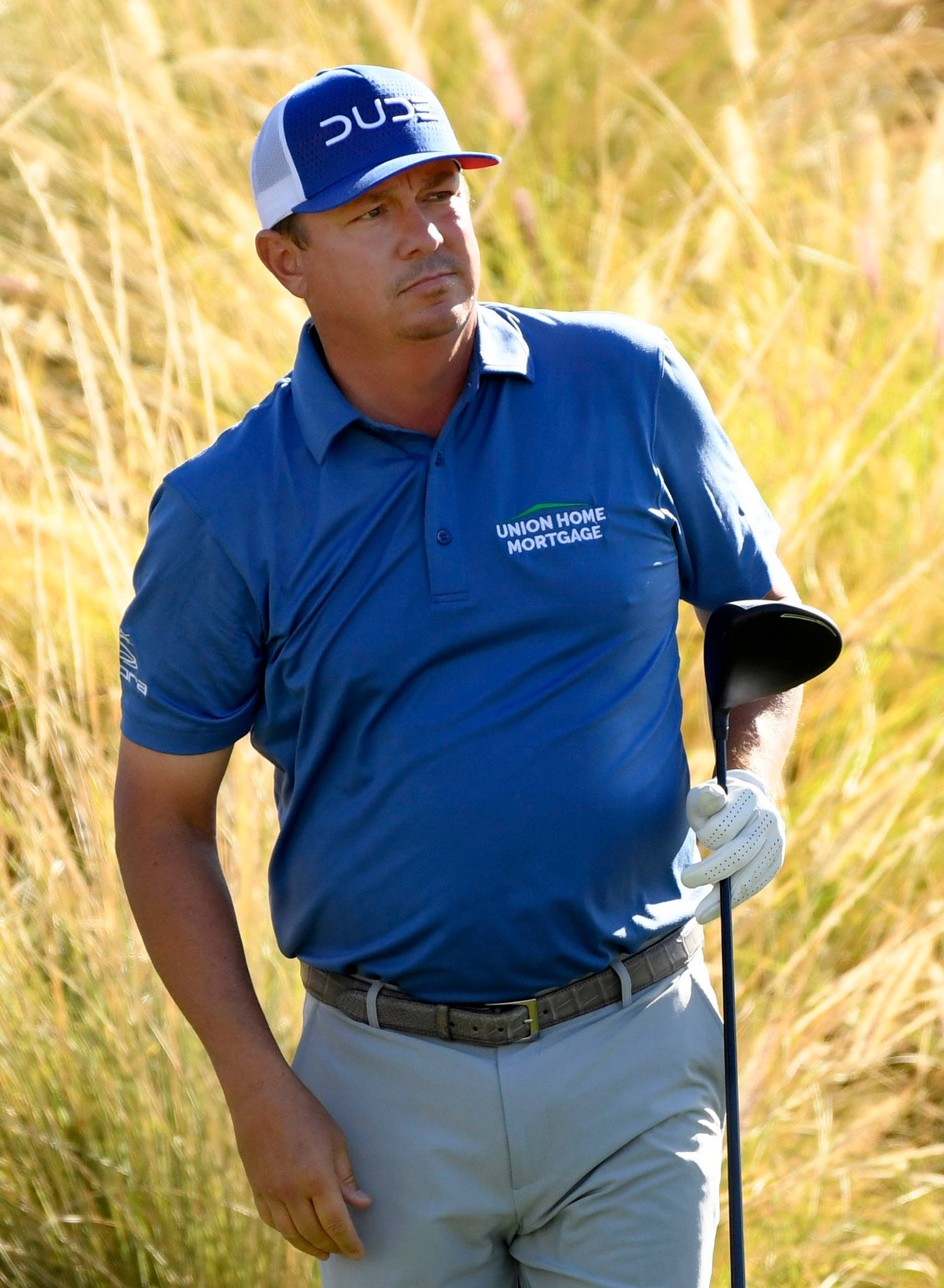 Jason Dufner, blue polo, cap, Full HD Phone Wallpaper