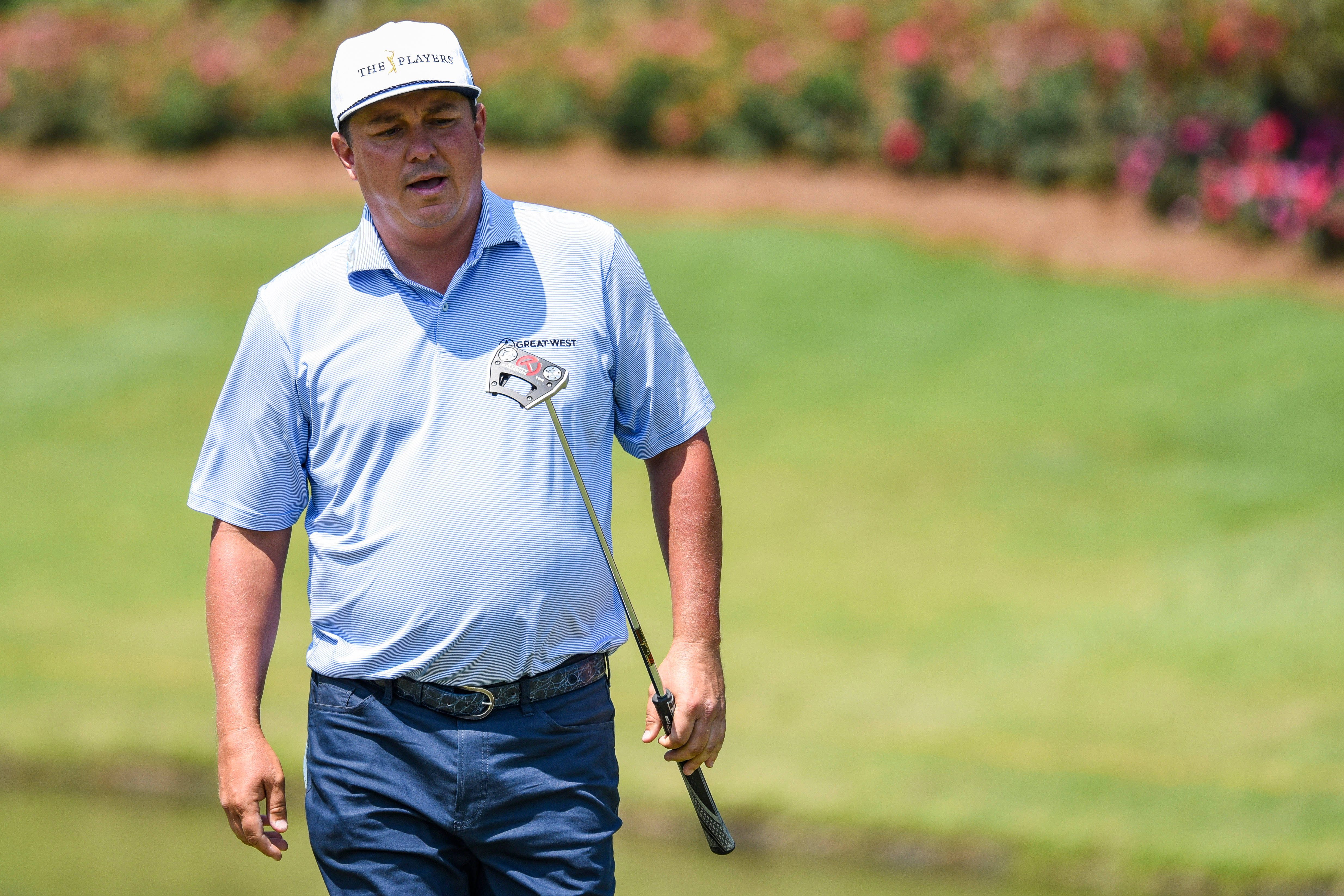 Jason Dufner, light blue shirt, white cap, 4K Desktop Wallpaper
