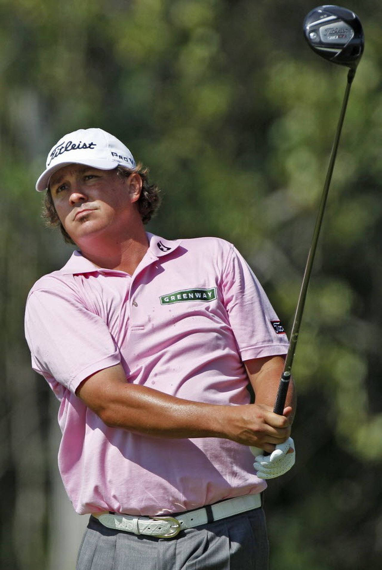 Jason Dufner, pink shirt, white cap, HD Phone Wallpaper