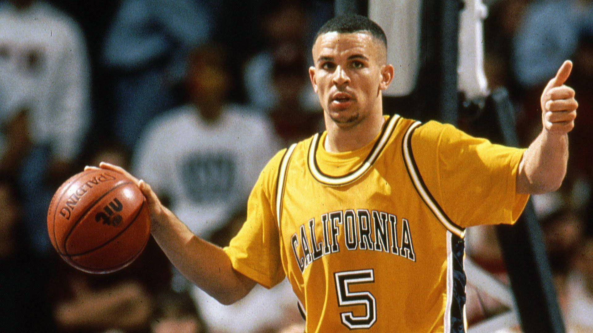 Jason Kidd, yellow California jersey, number 5, Full HD Desktop Wallpaper