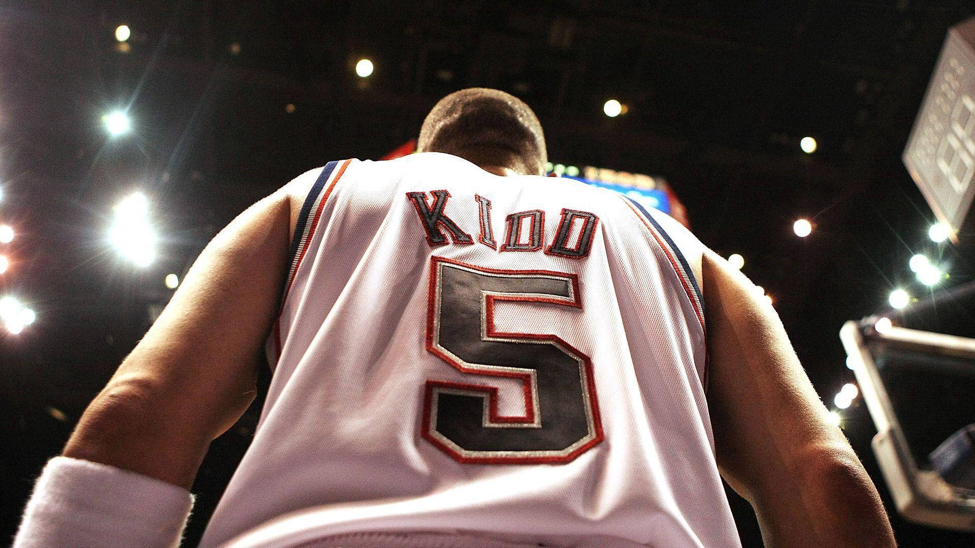 Jason Kidd, number 5 jersey, white jersey, Full HD Desktop Wallpaper