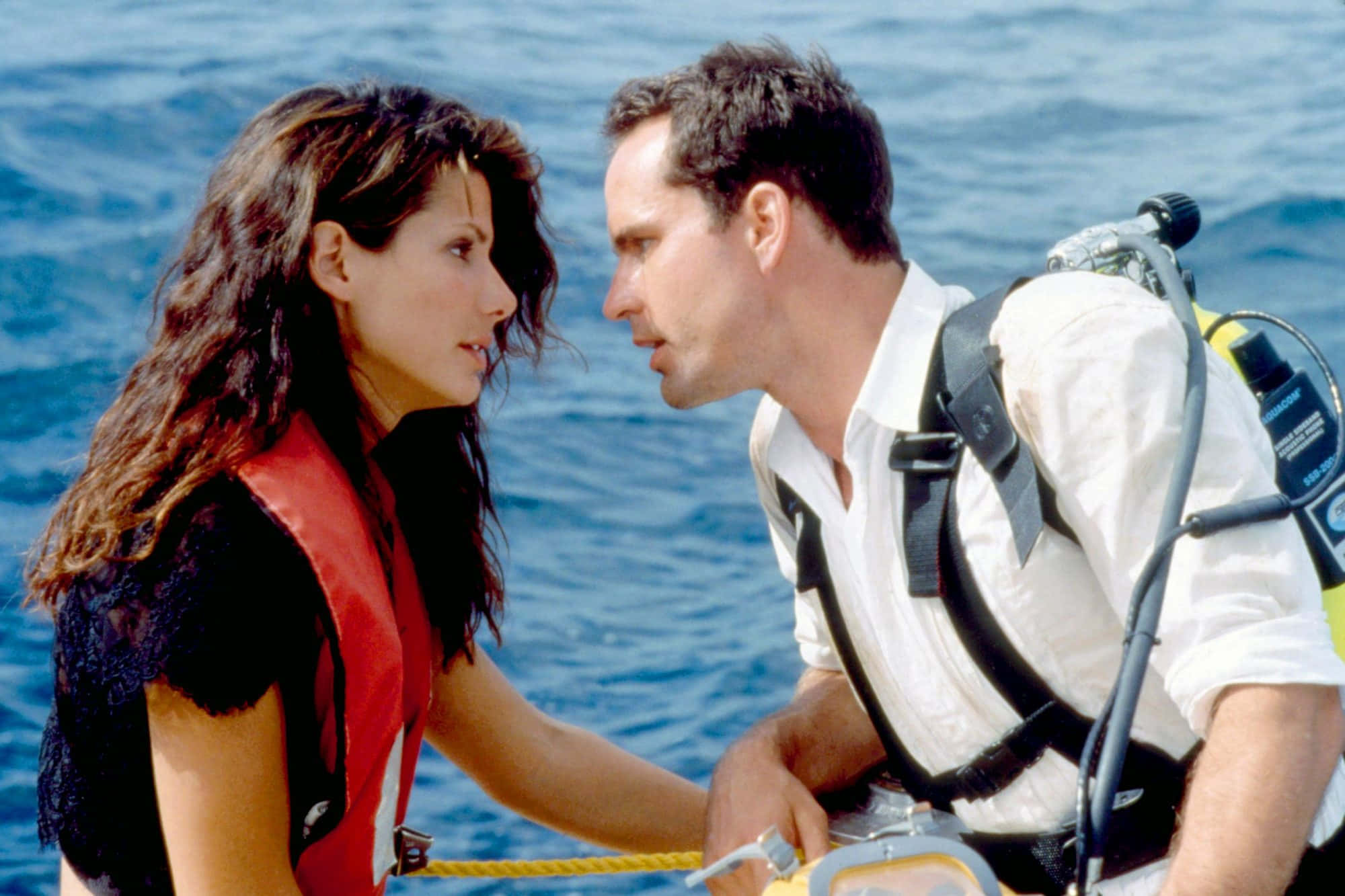 Jason Patric, scuba gear, red life vest, Full HD Desktop Wallpaper