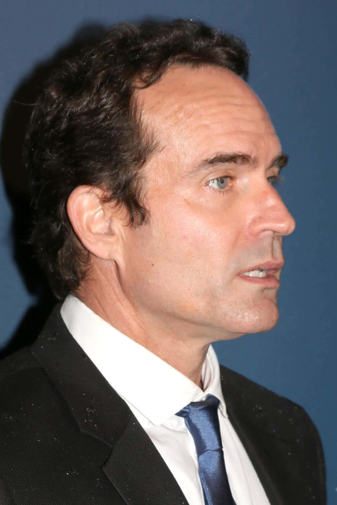 Jason Patric, black suit, blue tie, Full HD Phone Wallpaper
