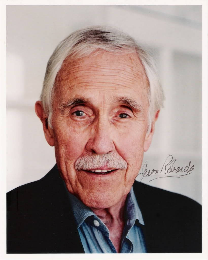 Jason Robards, white hair, mustache, SD Phone Wallpaper