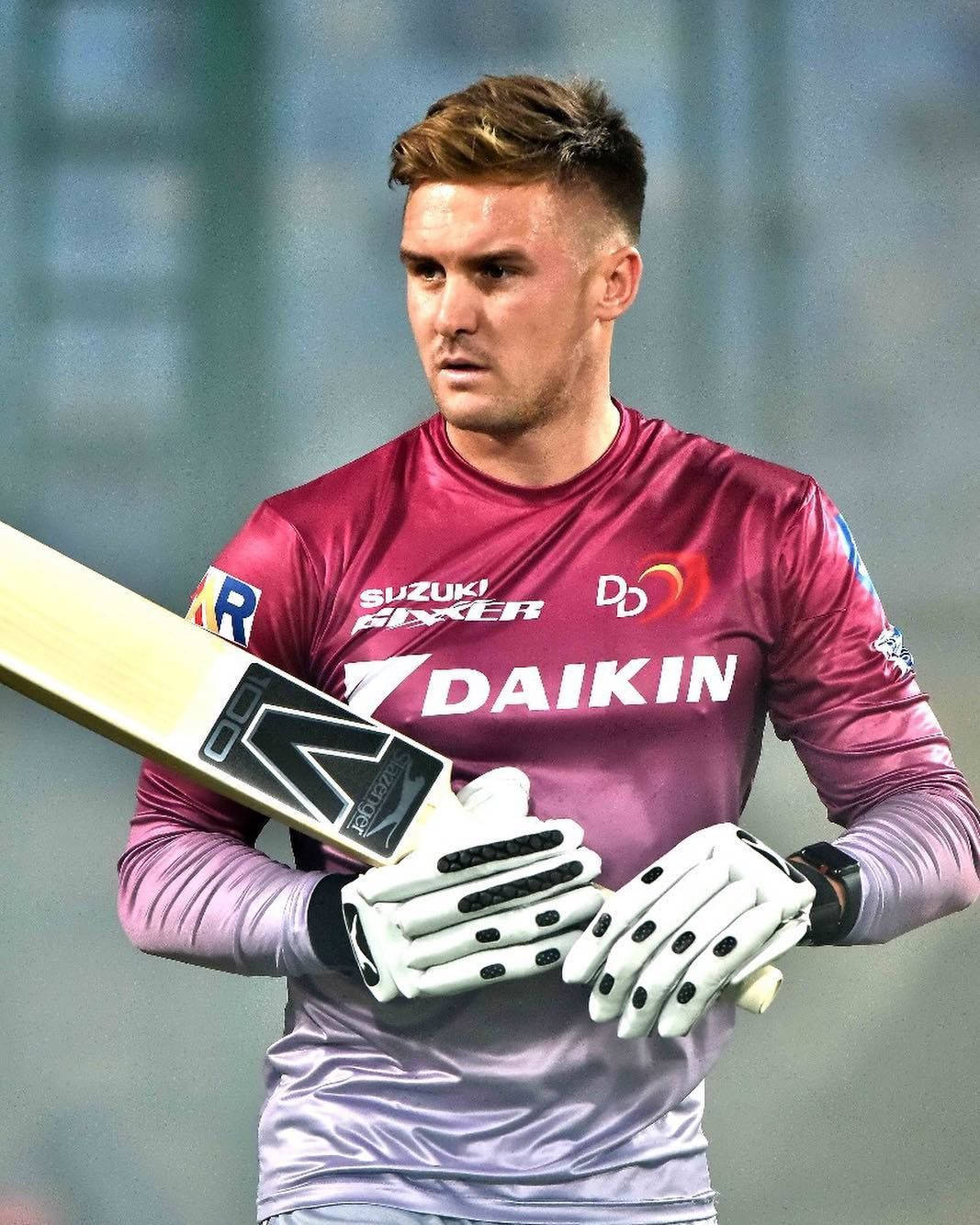 Jason Roy, maroon jersey, bat, HD Phone Wallpaper