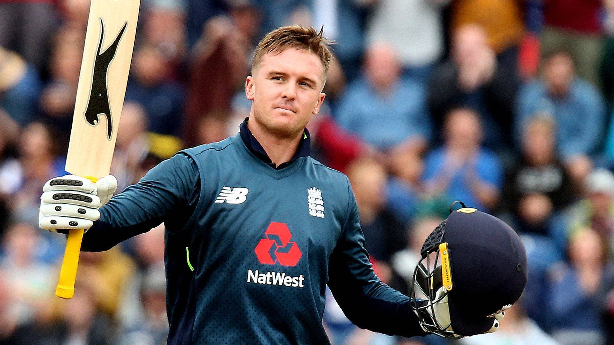 Jason Roy, lion logo, blue England jersey, Full HD Desktop Wallpaper