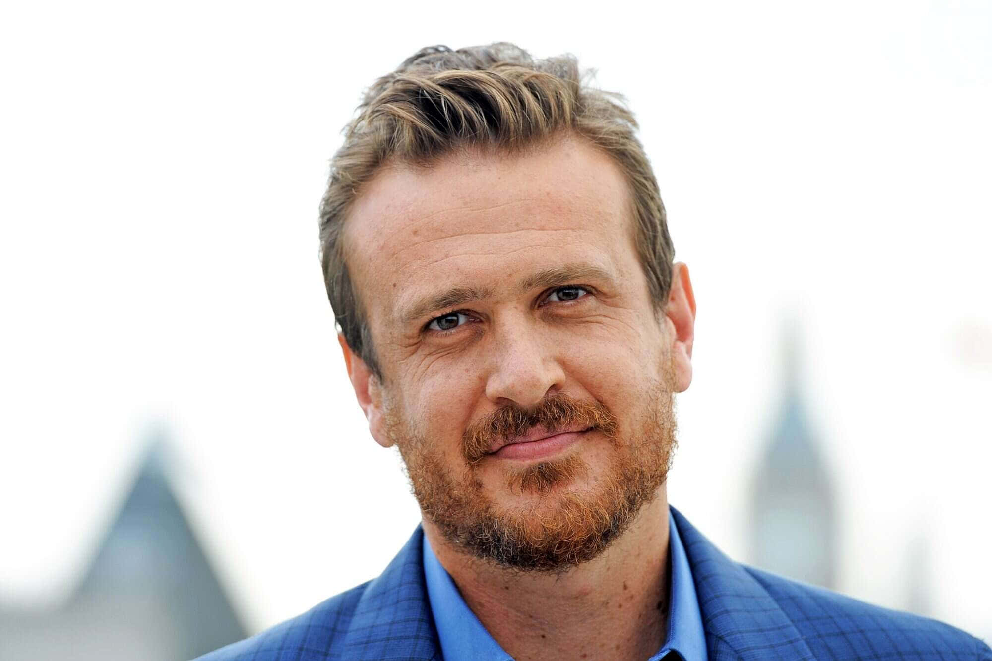 Jason Segel, reddish beard, blue eyes, Full HD Desktop Wallpaper