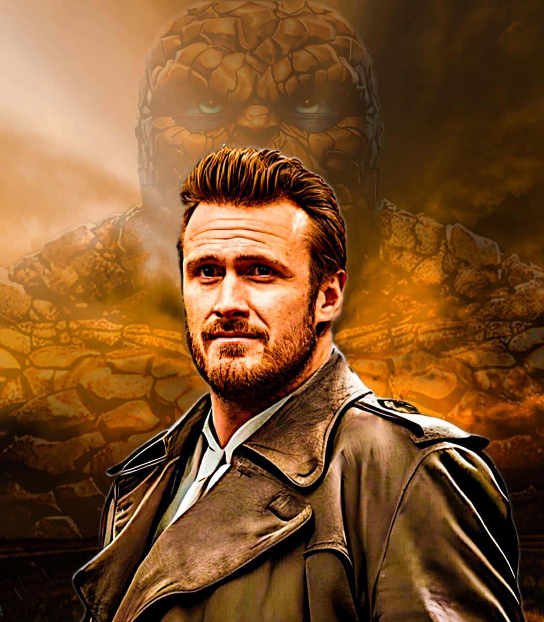 Jason Segel, leather jacket, colossal stone-skinned superhero, HD Phone Wallpaper