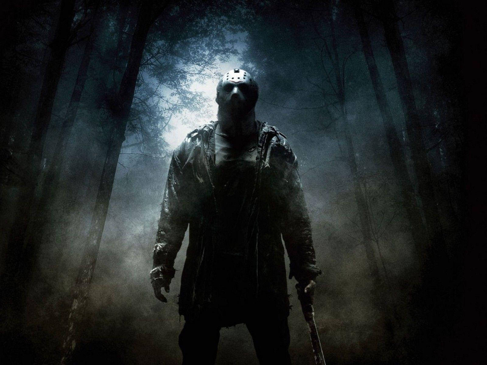Jason Voorhees, mist, forest, HD Desktop Wallpaper