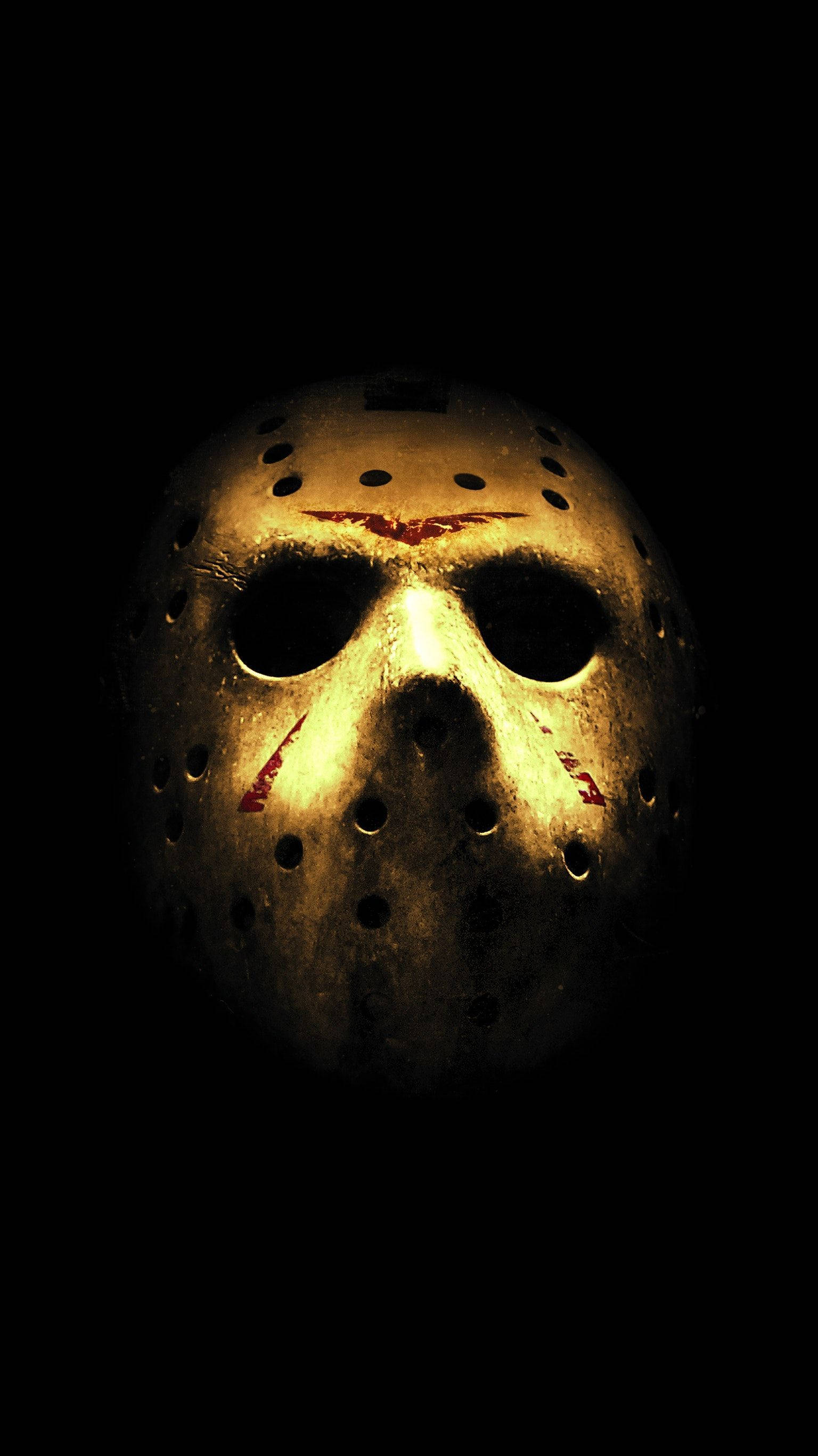Jason Voorhees, hockey mask, bloodstained, 2K Phone Wallpaper