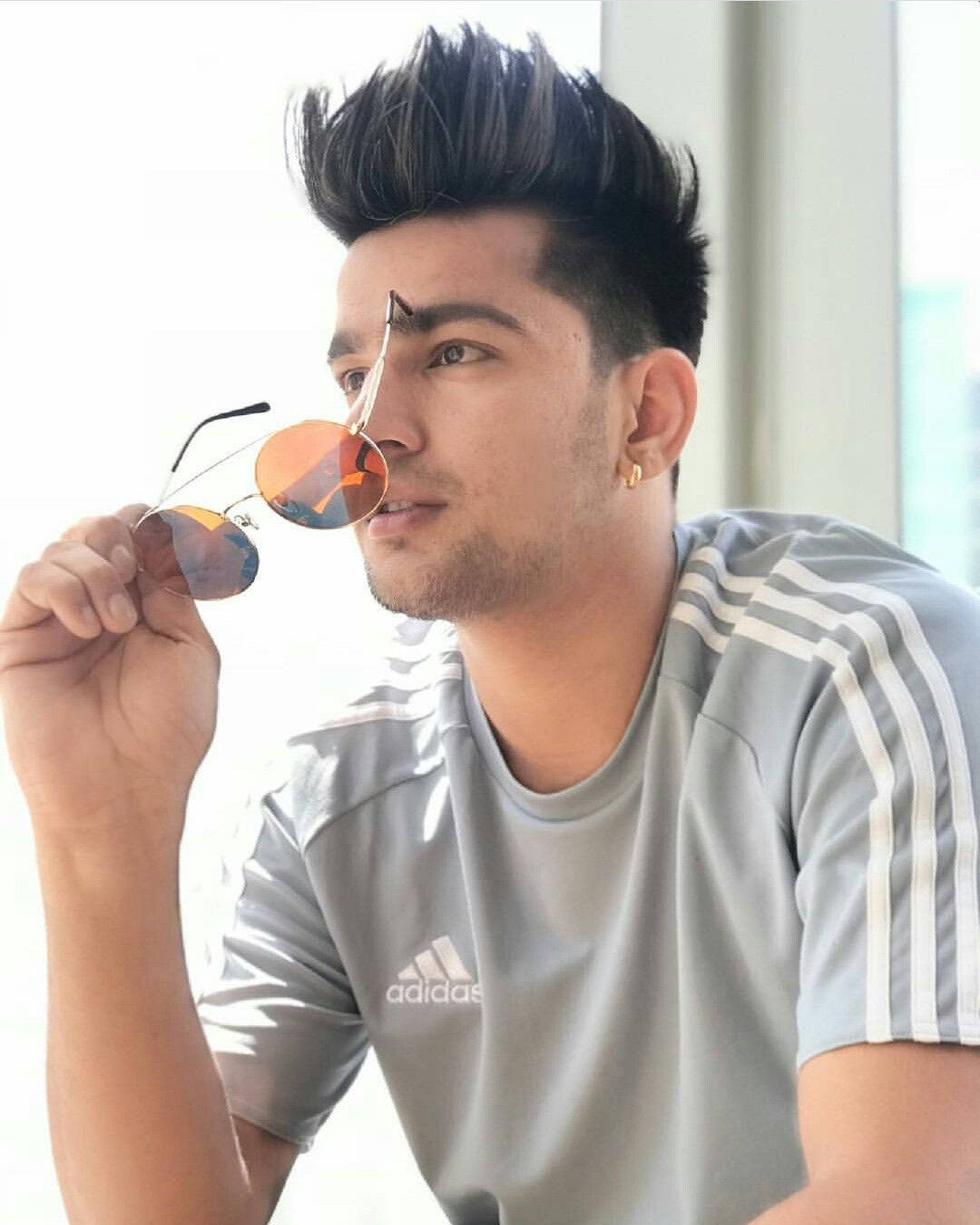 Jass Manak, spiky hair, orange-tinted sunglasses, HD Phone Wallpaper