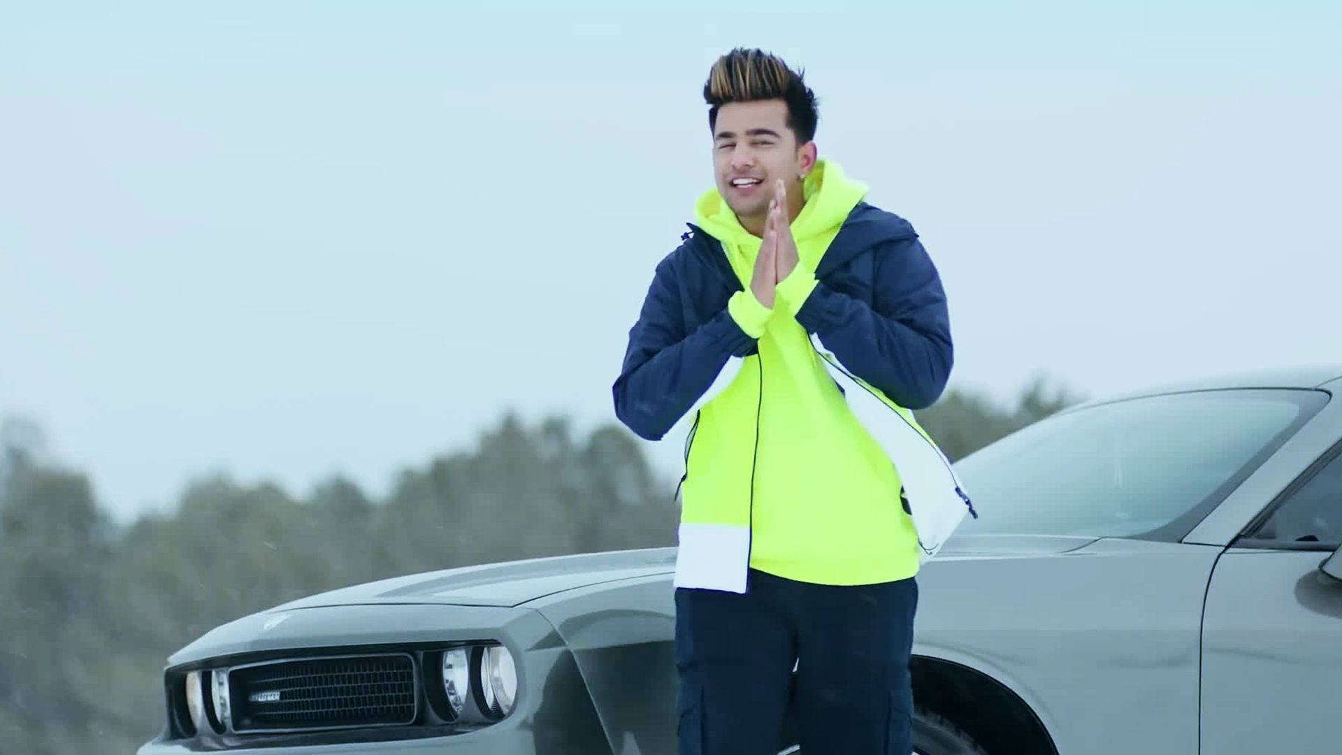 Jass Manak, neon jacket, sleek silver sports car, Full HD Desktop Wallpaper