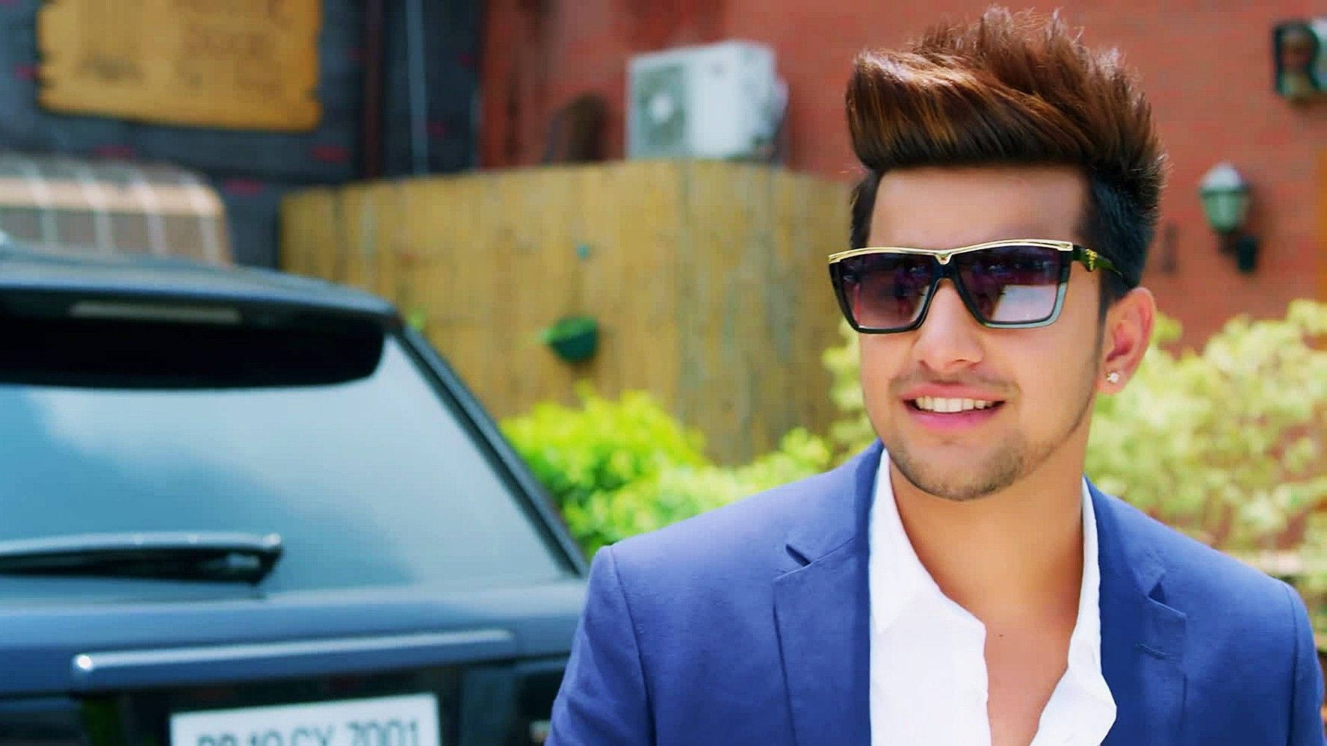 Jass Manak, blue suit, sunglasses, Full HD Desktop Wallpaper